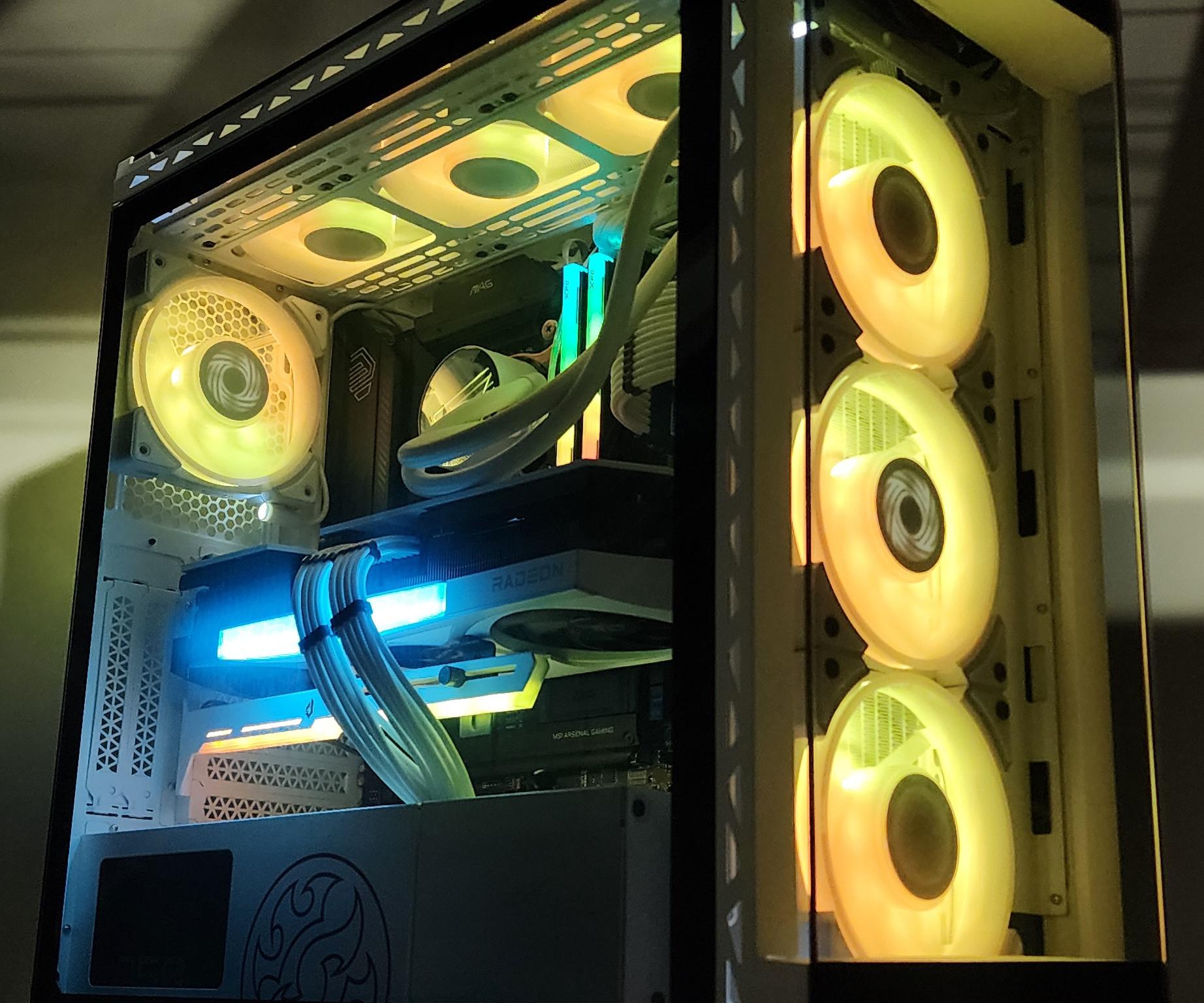 Gaming PC Ultra 7 265F 32GB RAM 2TB SSD RX 9070 XT 16GB Windows 11 Computer
