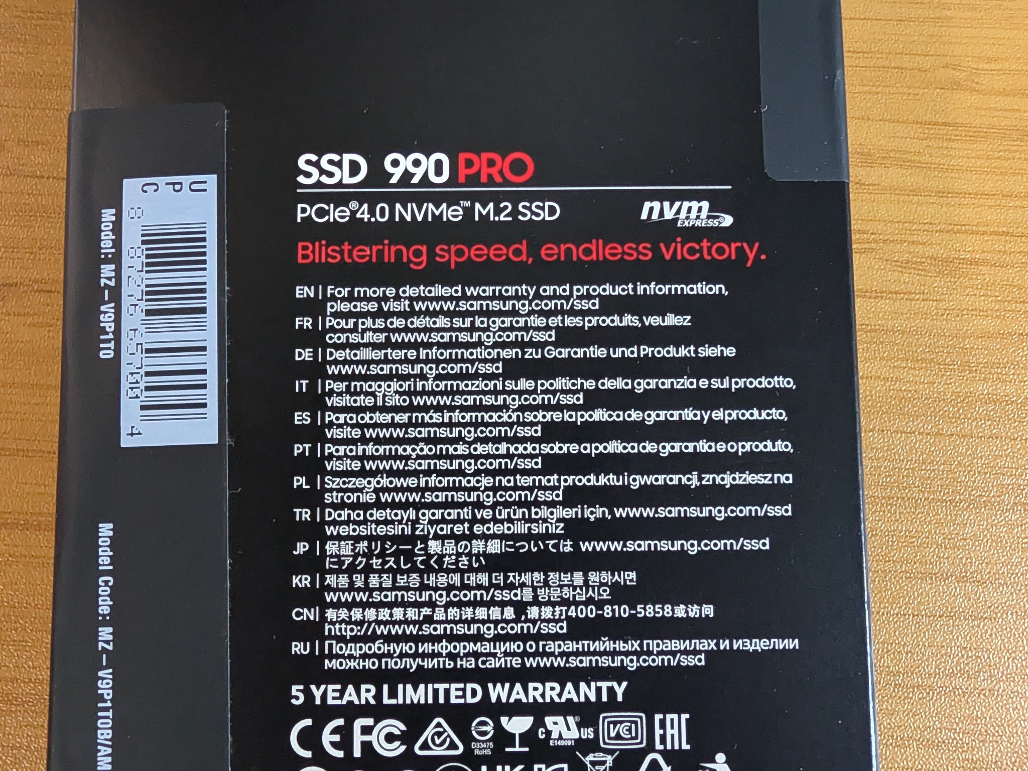 [Brand New Sealed] SAMSUNG 990 PRO 1TB PCIe 4.0 NVMe SSD