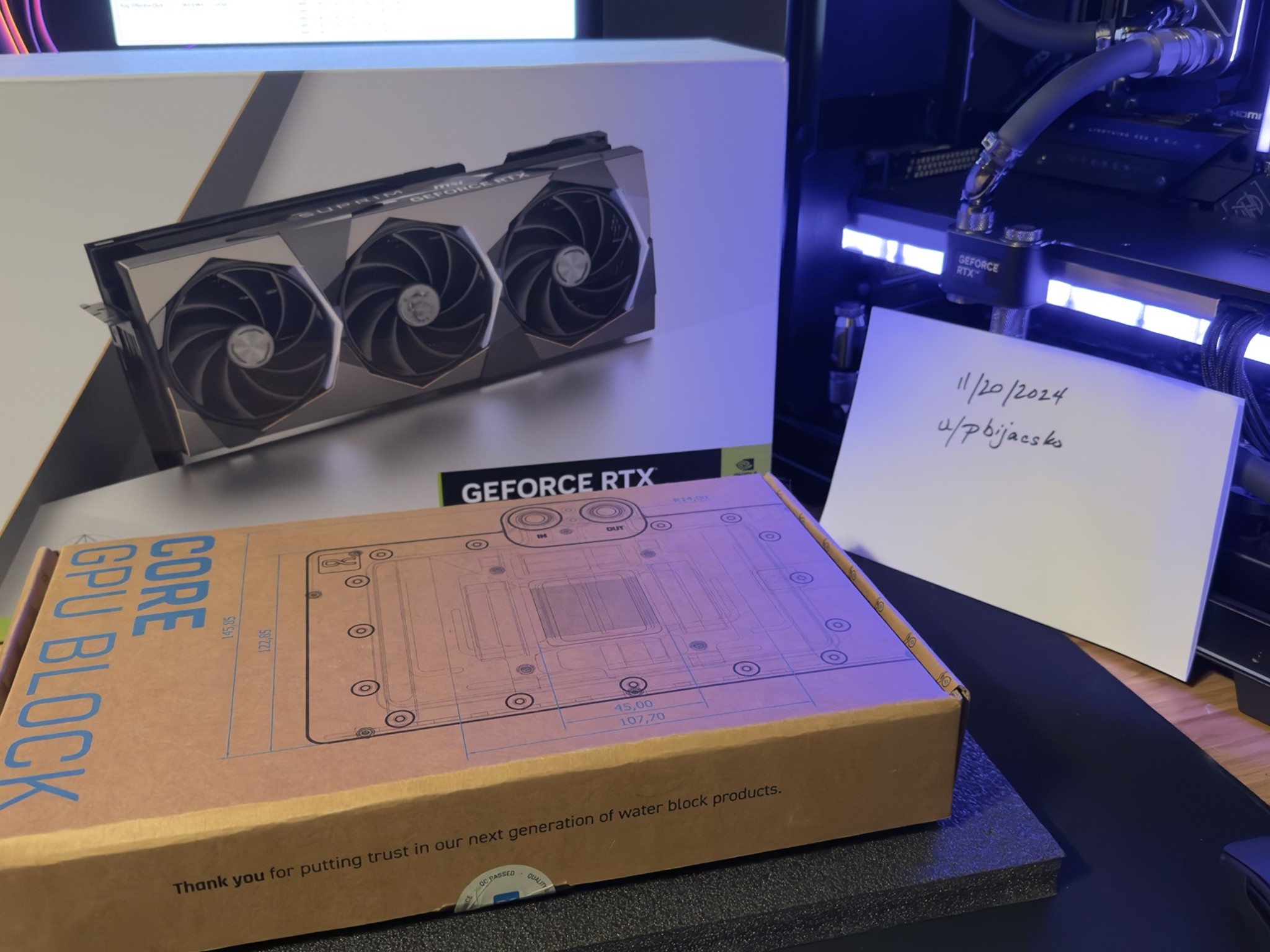 MSI RTX 4090 Suprim X w/ Alphacool Core Waterblock