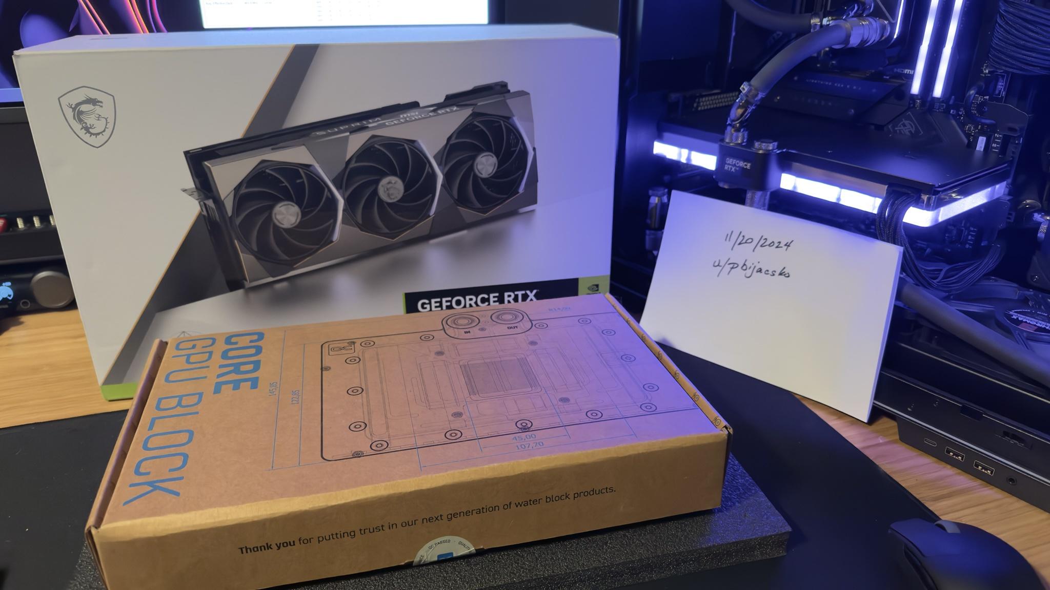 MSI RTX 4090 Suprim X w/ Alphacool Core Waterblock