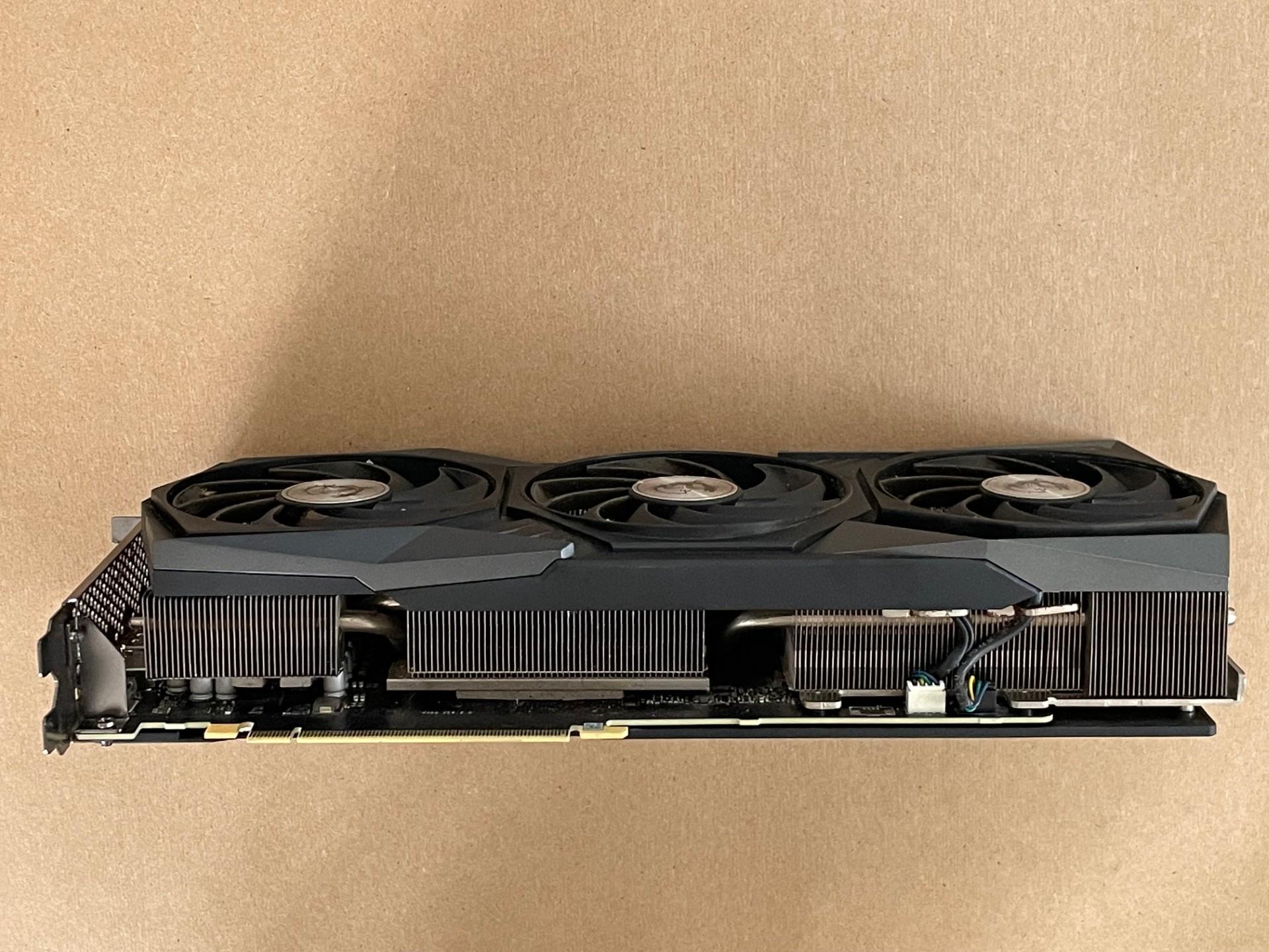 MSI Geforce RTX 3060 Ti GAMING X TRIO, Works but AS IS for PARTS ONLY