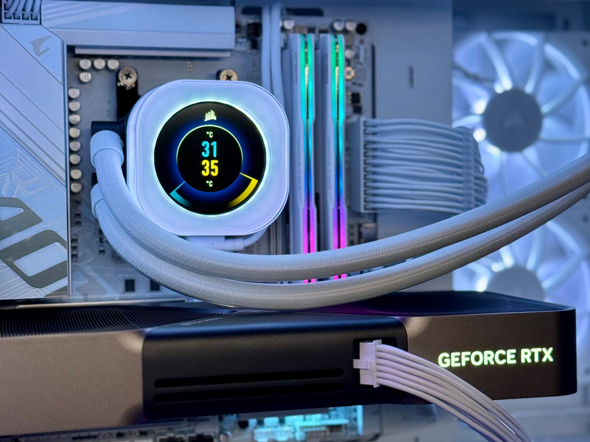 Almost Heaven III 🪽🪽 🪽 5080 FE ☀️ 9800X3D 🌙 32GB RAM DDR5 6000 CL28 ✨ 2TB SSD 📖 White Build