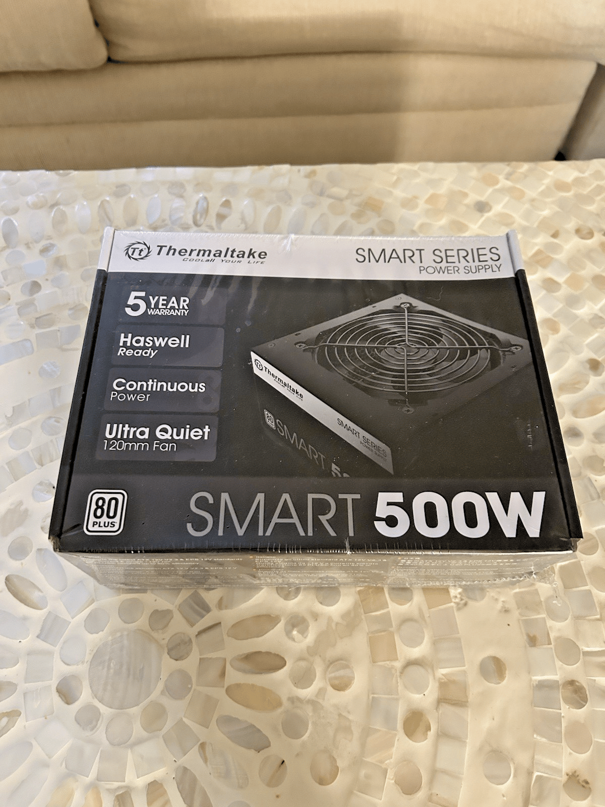 Thermaltake Smart 500W 80 PLUS Certified ATX Non-Modular Power Supply PC PSU NEW