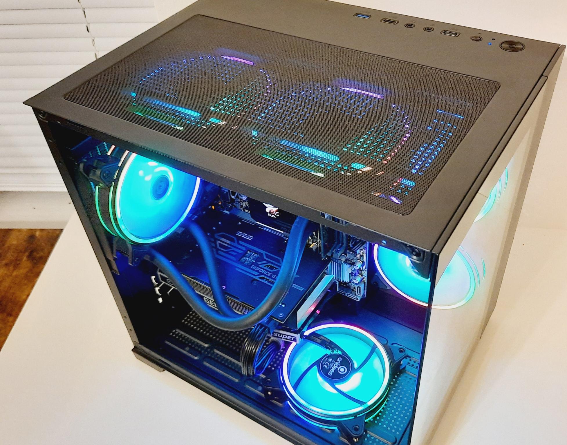 ⚡Liquid Cooled Gaming PC - Ryzen 5 1600/16GB RAM/1TB SSD - Nvidia GTX 1660 Super