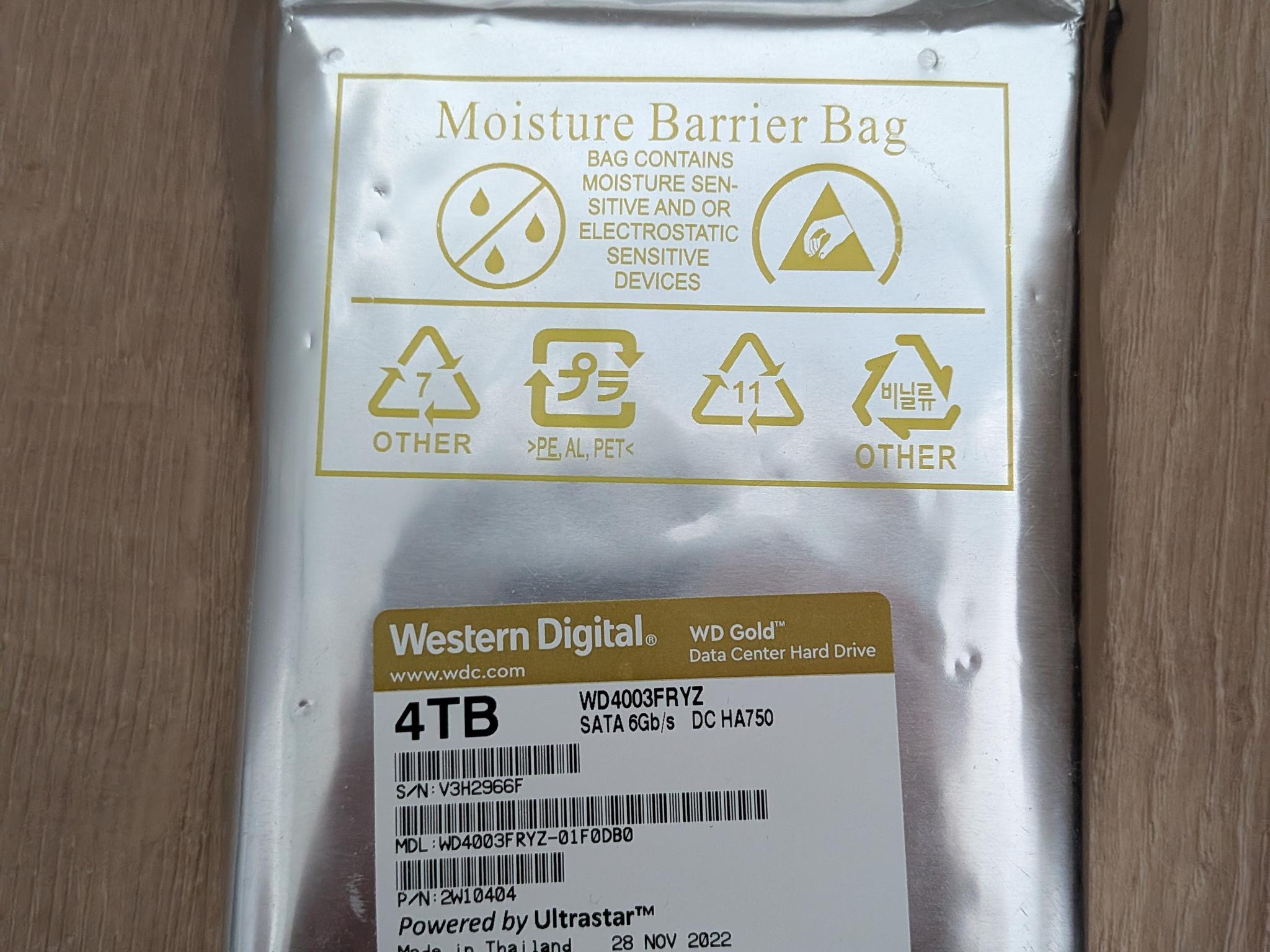 Western Digital Gold 4TB Enterprise Class - Image 1