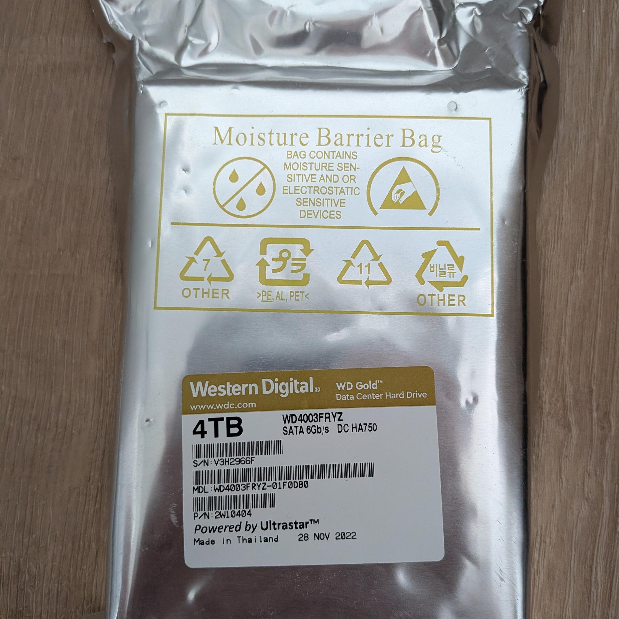 Western Digital WD Gold 4TB