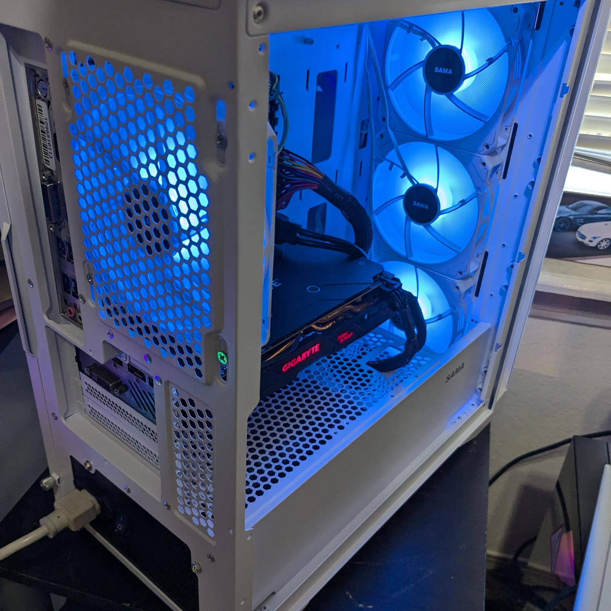 FREE SHIP || i5-6500, 16GB RAM, RX 570 4GB, 480GB SSD, Win10, Wifi, New PSU, RGB Infinity Fans