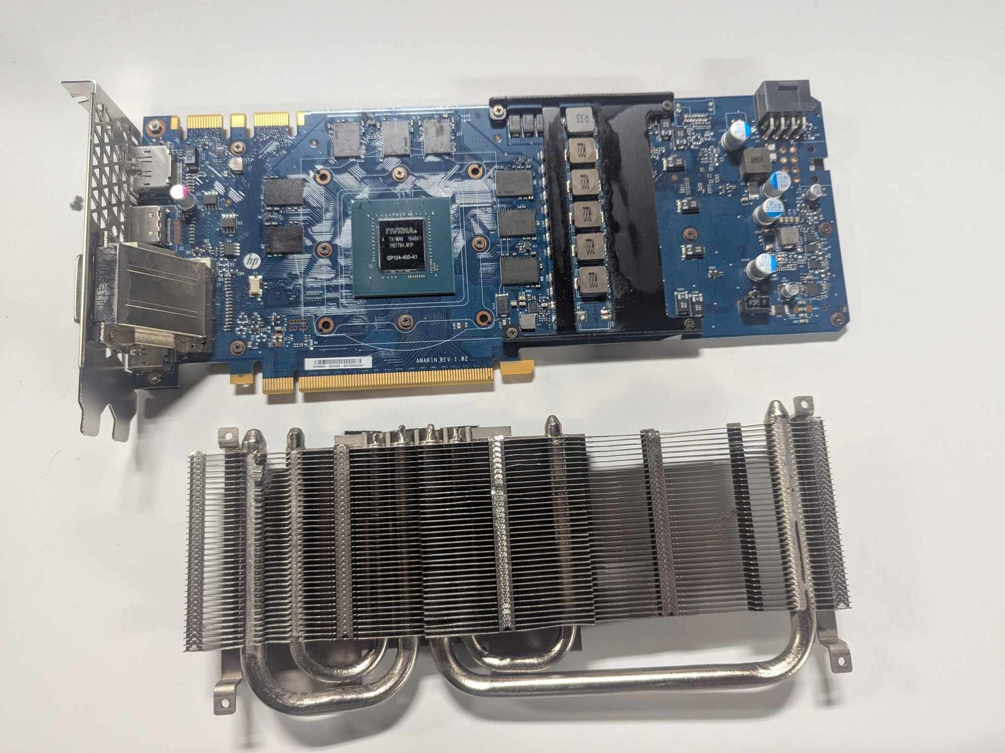 HP GTX 1080 8GB. Free Ship! Works, but please read!