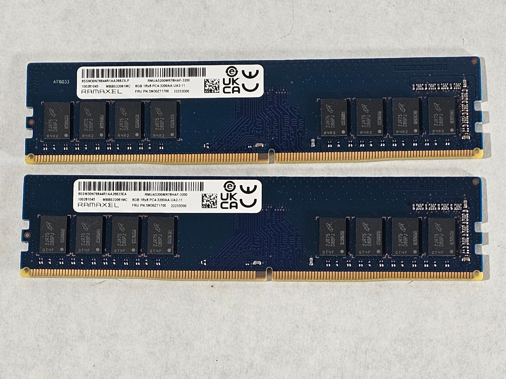 16GB DDR4 (2x8GB) CL22 3200MT/s Ramaxel