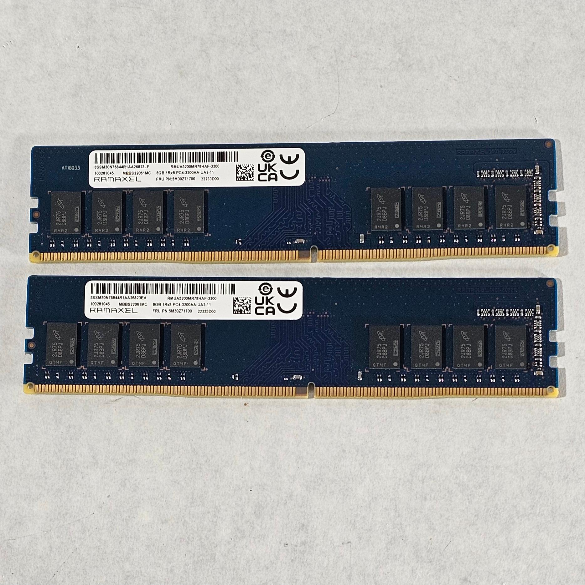 16GB DDR4 (2x8GB) CL22 3200MT/s Ramaxel