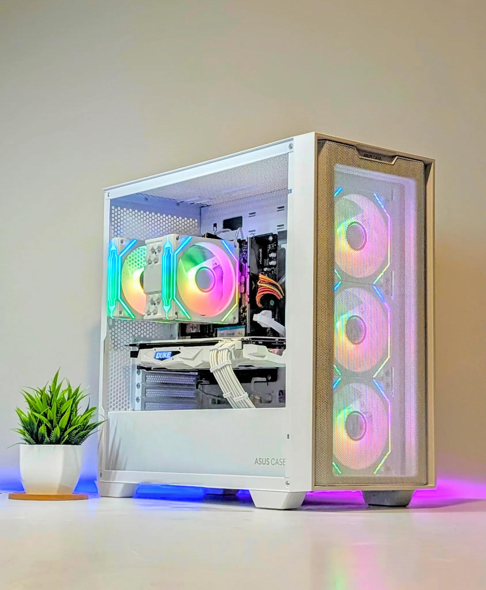 BUDGET 1080P BEAST | ARGB | 16GB RAM | RYZEN 5 | 1TB NVME SSD | GTX 1080 | WIN 11 | WHITE CUSTOM PC