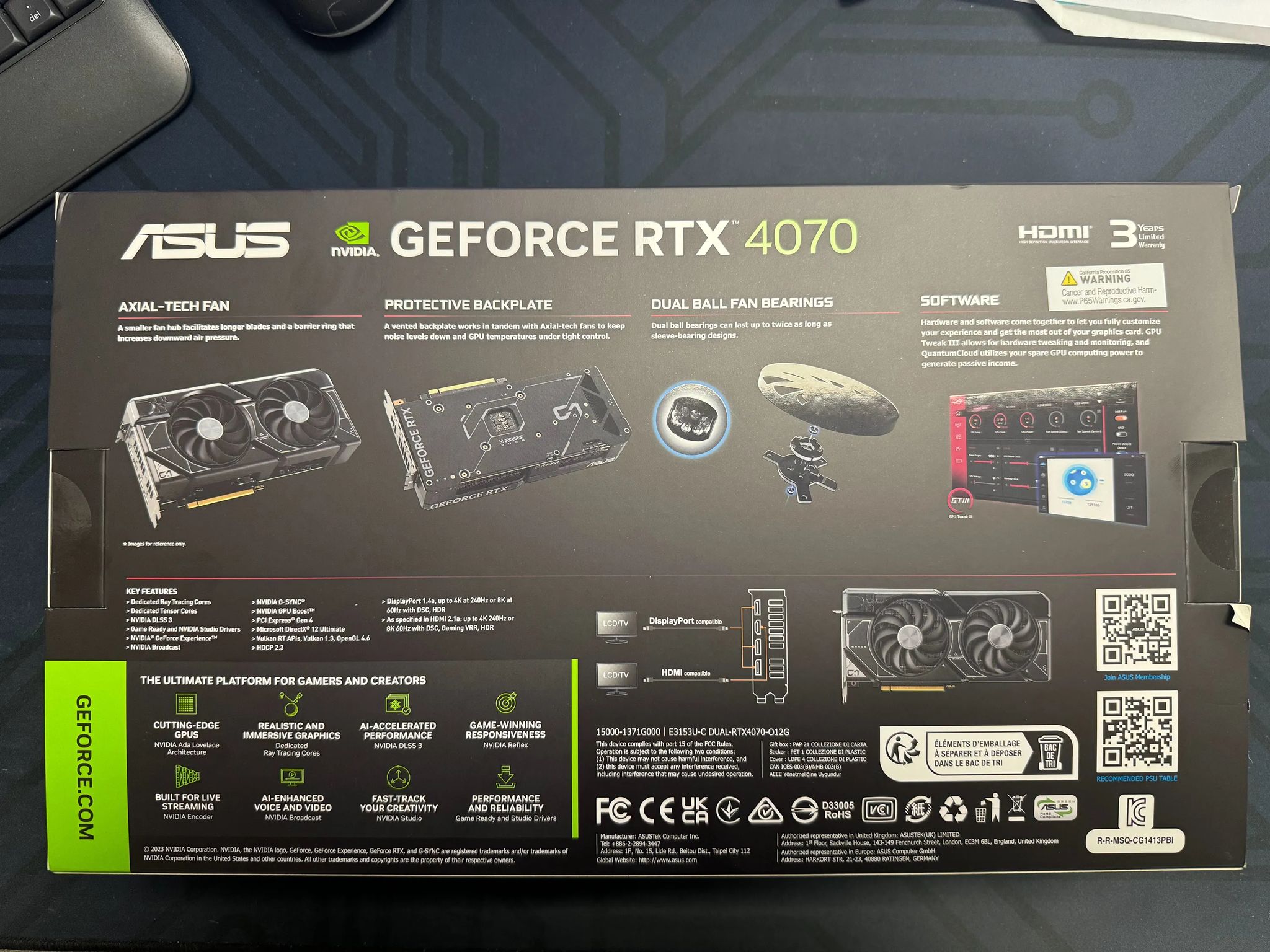 ASUS nVidia GeForce RTX 4070 Dual *NIB*