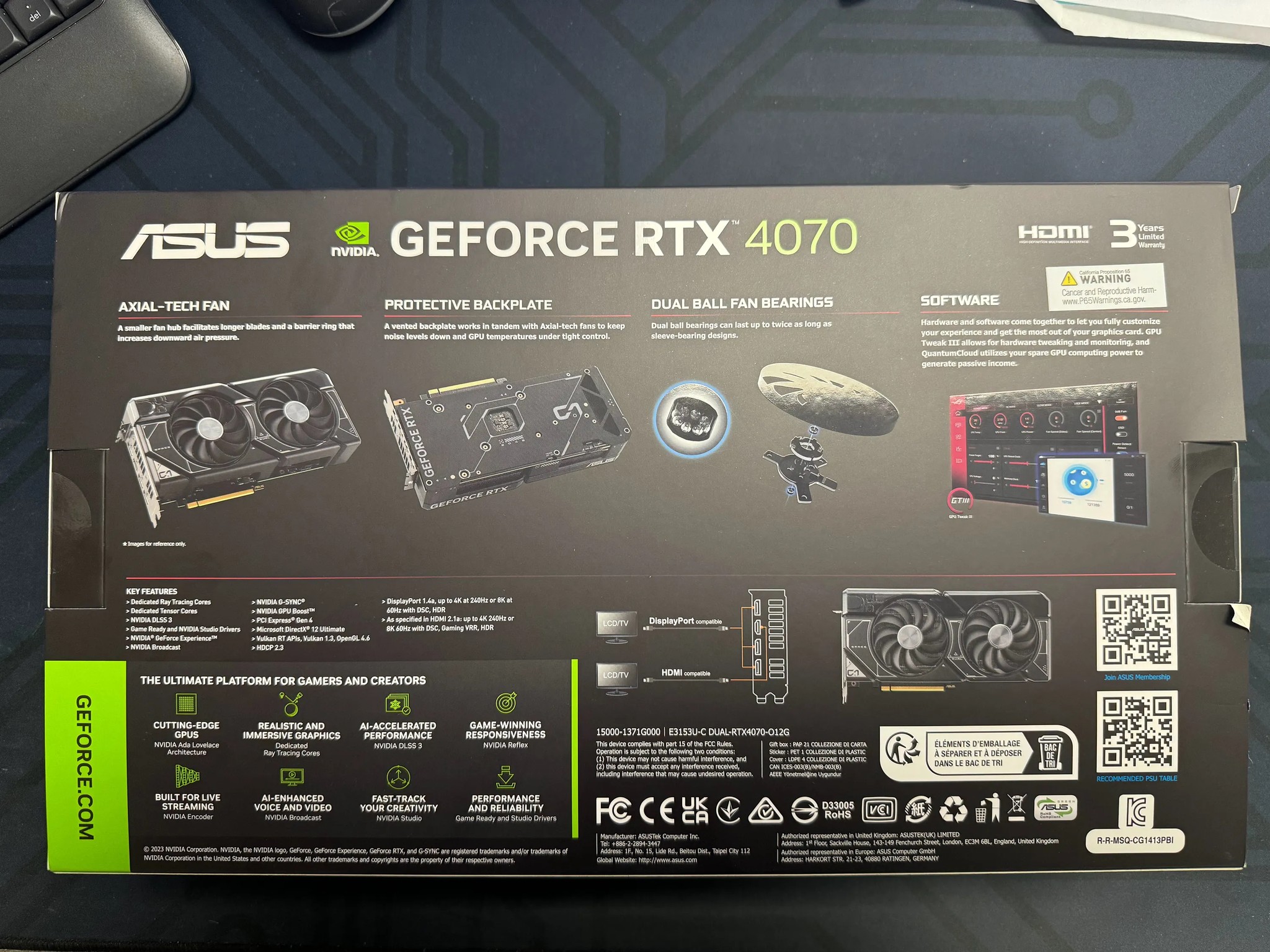 ASUS nVidia GeForce RTX 4070 Dual *NIB*