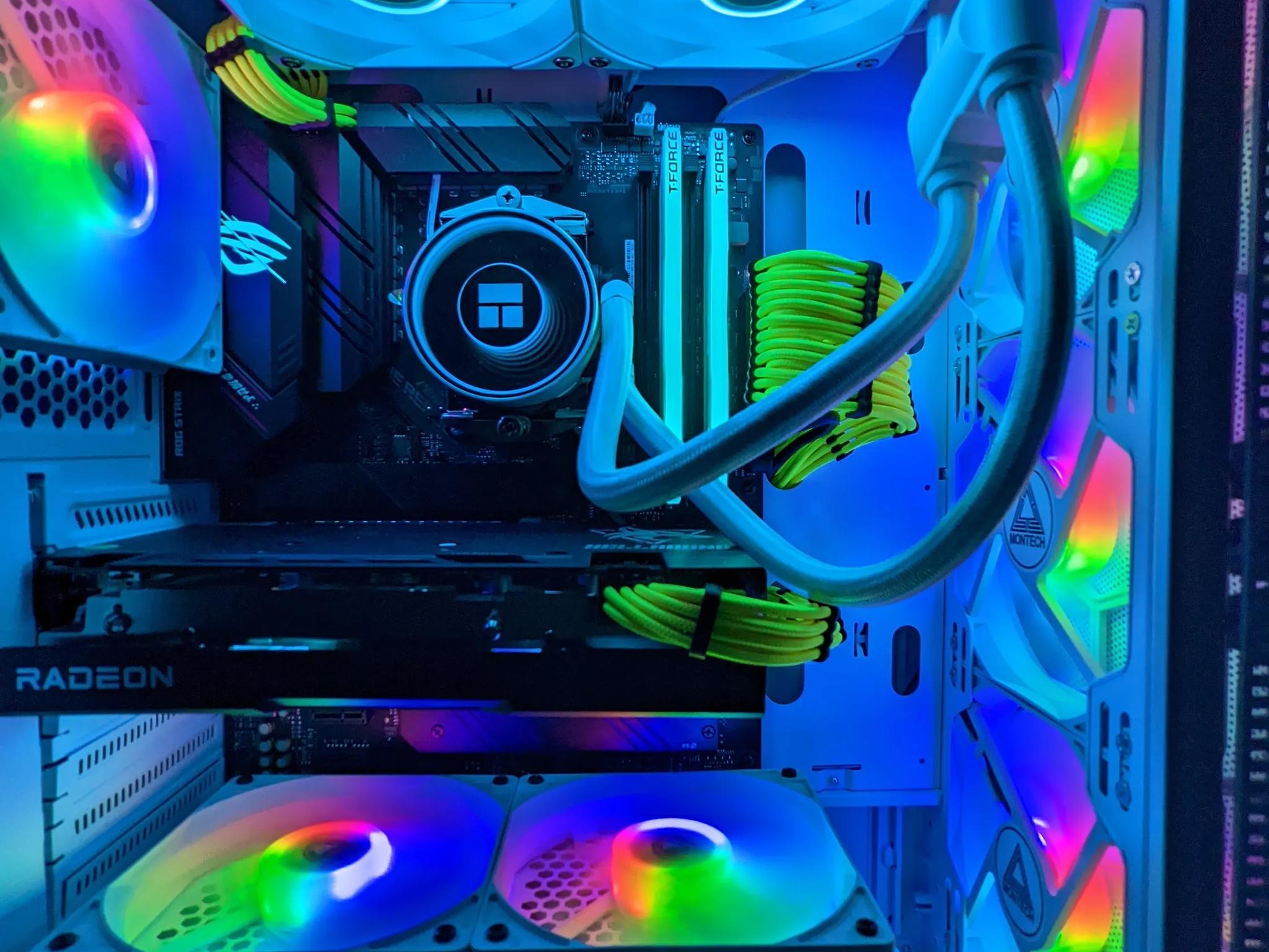 ⚪️Liquid-Cooled 💦⚪️Gaming PC |RX 6650XT| Ryzen 5 5600G| 16GB DDR4 RAM(TFORCE)| Windows 11 Pro