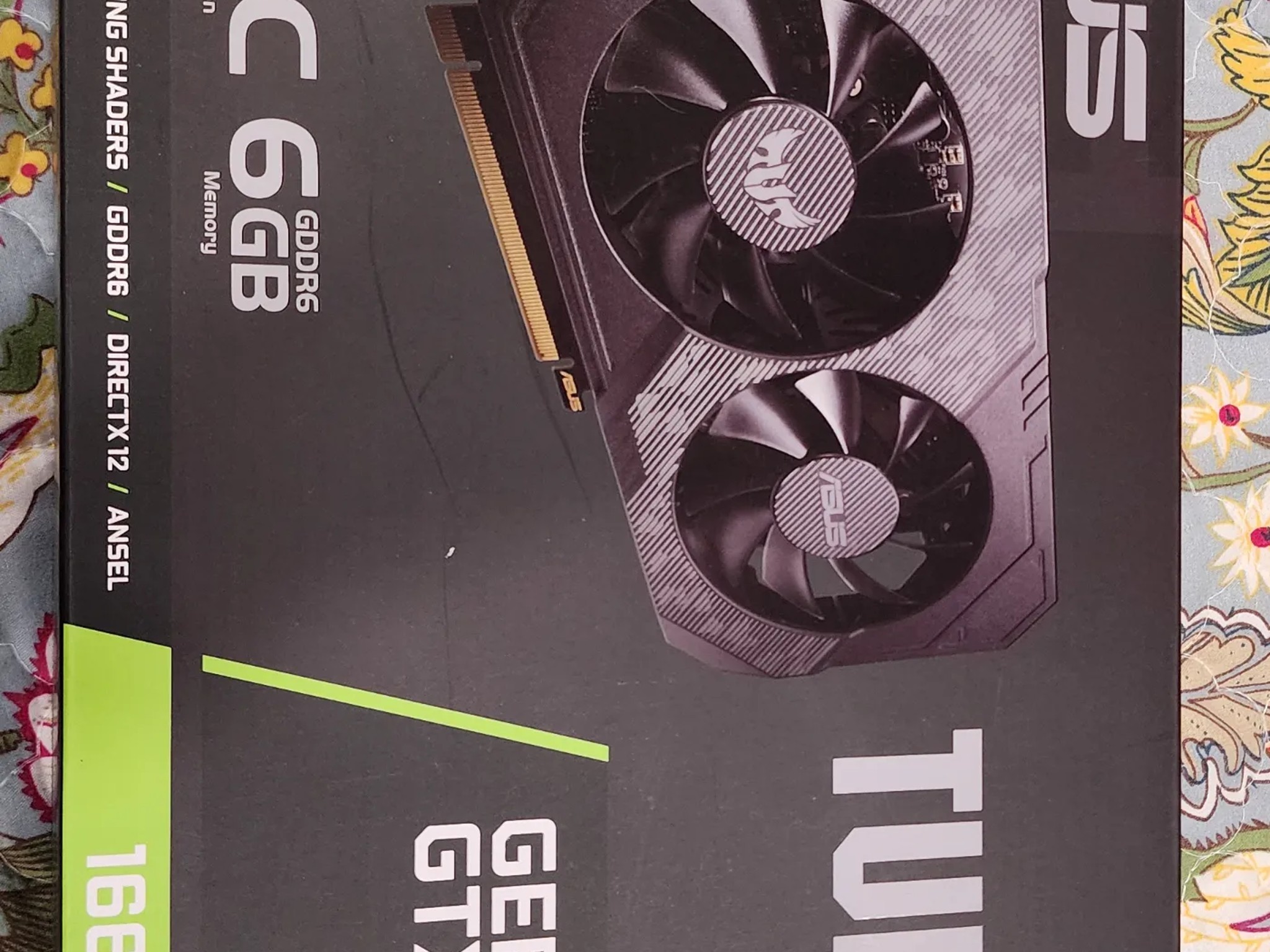ASUS GeForce GTX 1660 TUF Super Overclocked 6GB GDDR6 Gaming Graphics Card GPU
