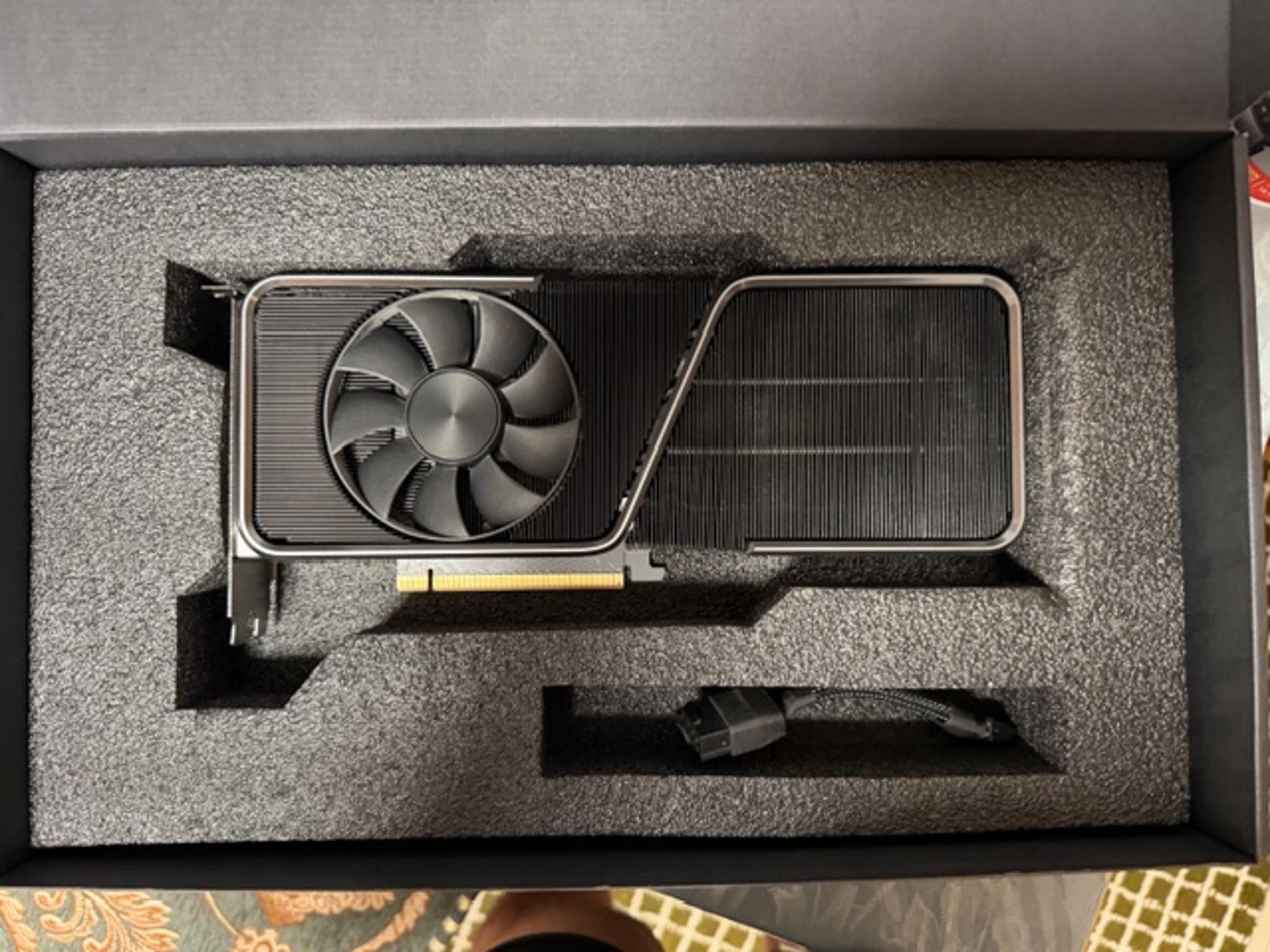 NVIDIA GeForce RTX 3070 Ti Founders Edition 8GB GDDR6X PCI Express 4.0 Graphics Card Titanium/Black