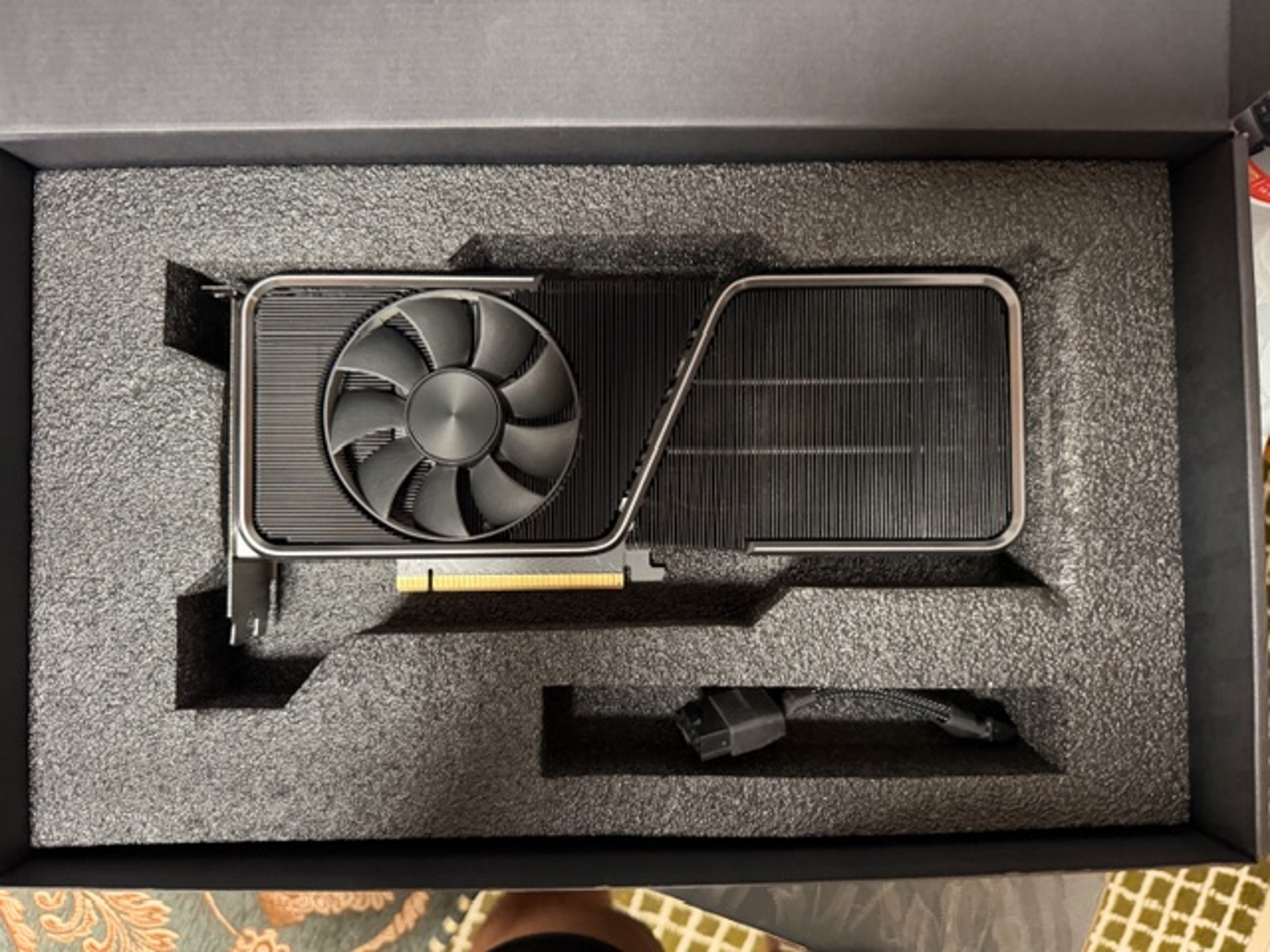 NVIDIA GeForce RTX 3070 Ti Founders Edition 8GB GDDR6X PCI Express 4.0 Graphics Card Titanium/Black