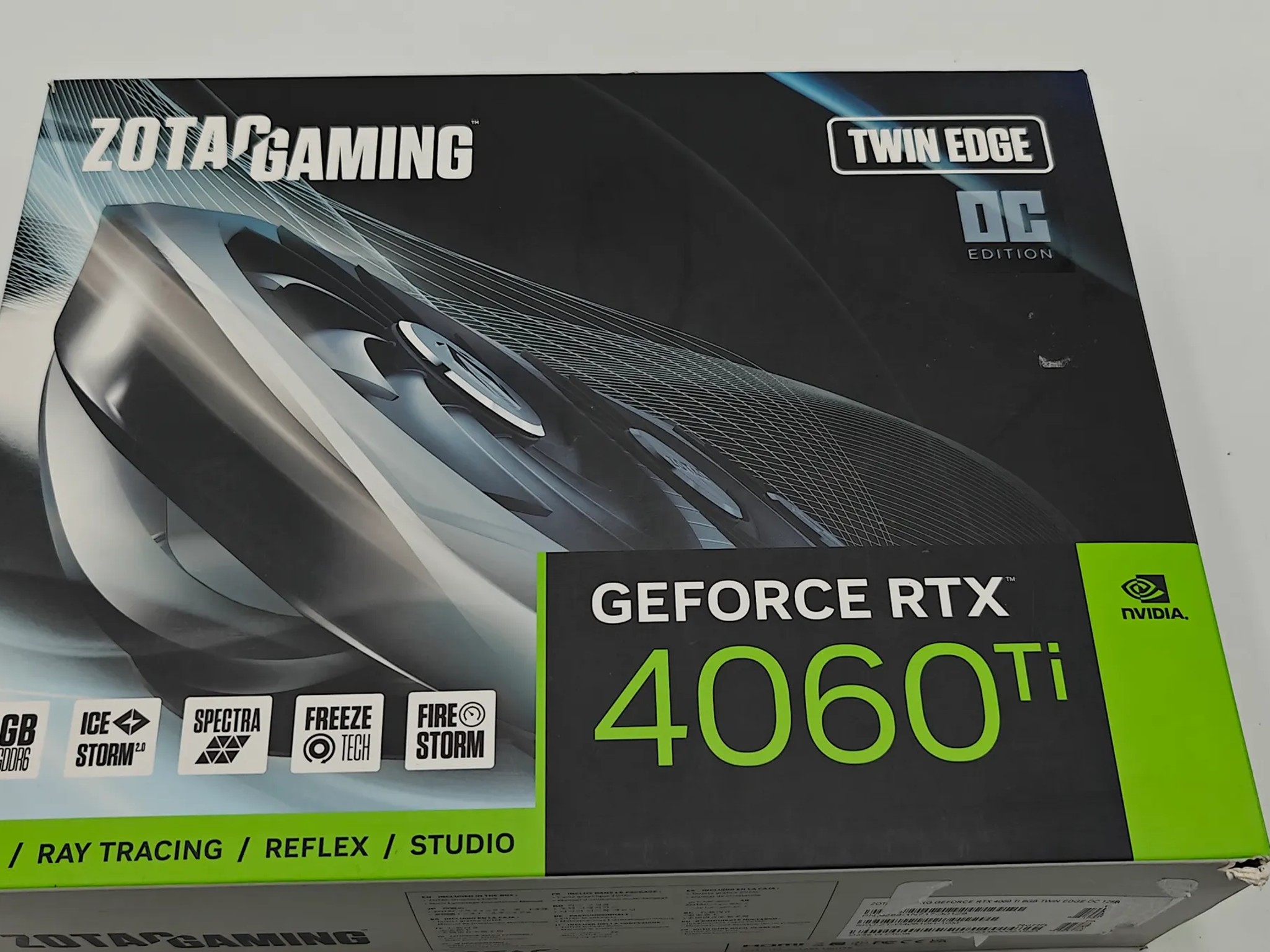 ZOTAC GAMING GeForce RTX 4060 Ti 8GB Twin Edge OC DLSS