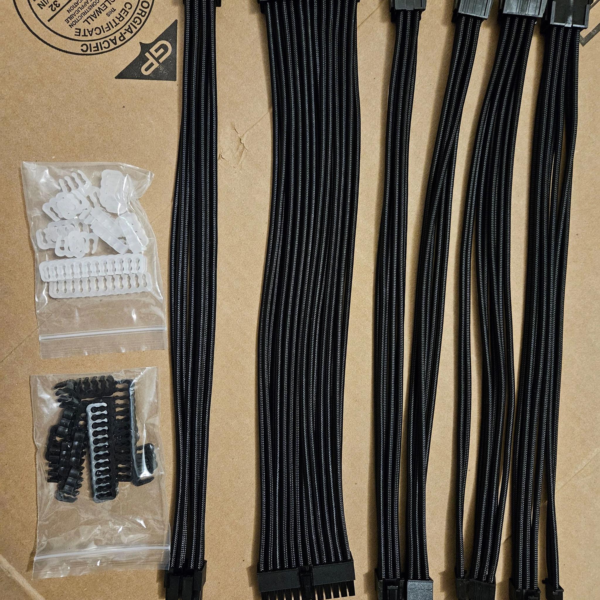 AsiaHorse Sleeved PSU Cable Extensions - New