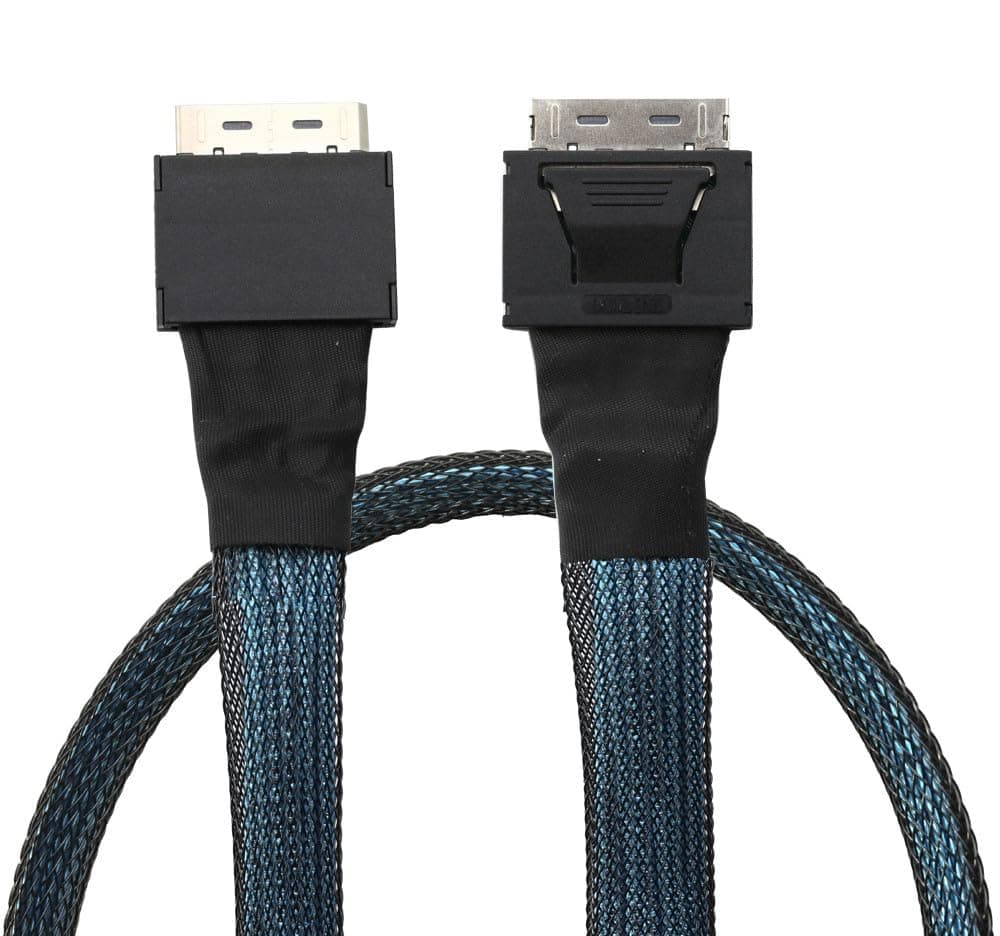 OCuLink PCIe 4.0 Cable, 50cm Male to Male, 8Gbps Data Transfer, SFF-8611 4i  eGPU and SSD