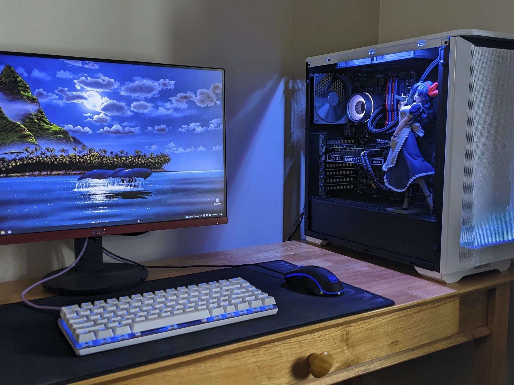 Intel Core i5 4440 | NVIDIA RTX 2060 | 24GB RAM | 1TB SSD | 2TB HDD | Liquid Cooled with RGB 