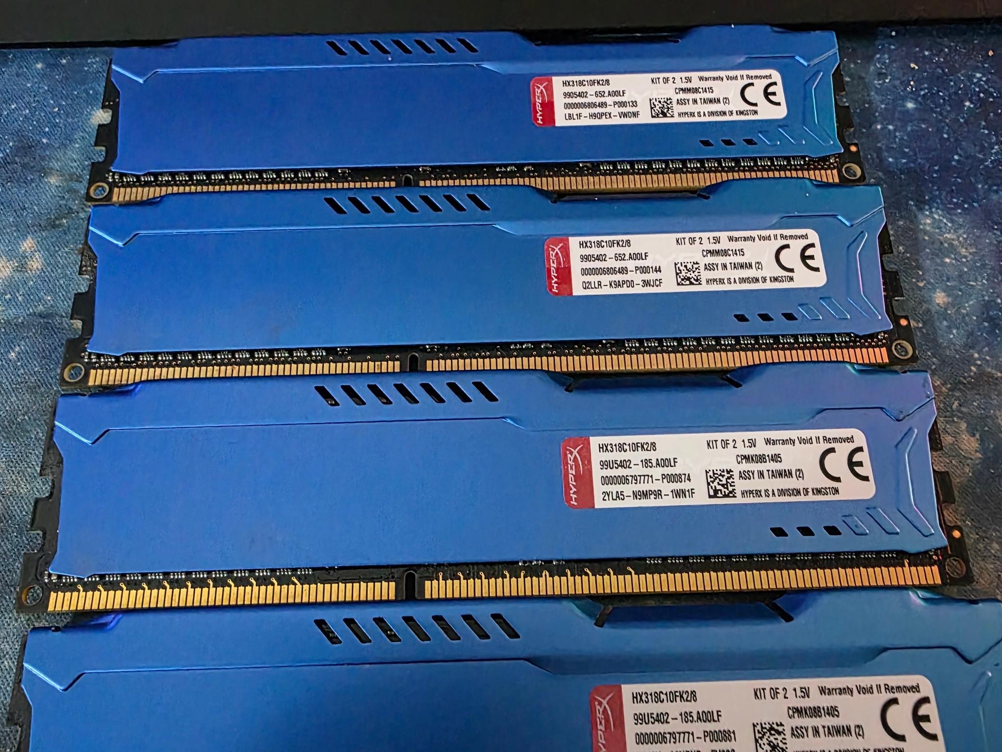 HyperX FURY DDR3-1600 DIMM 16GB (2x8GB) Desktop RAM PC3-12800 240-Pin