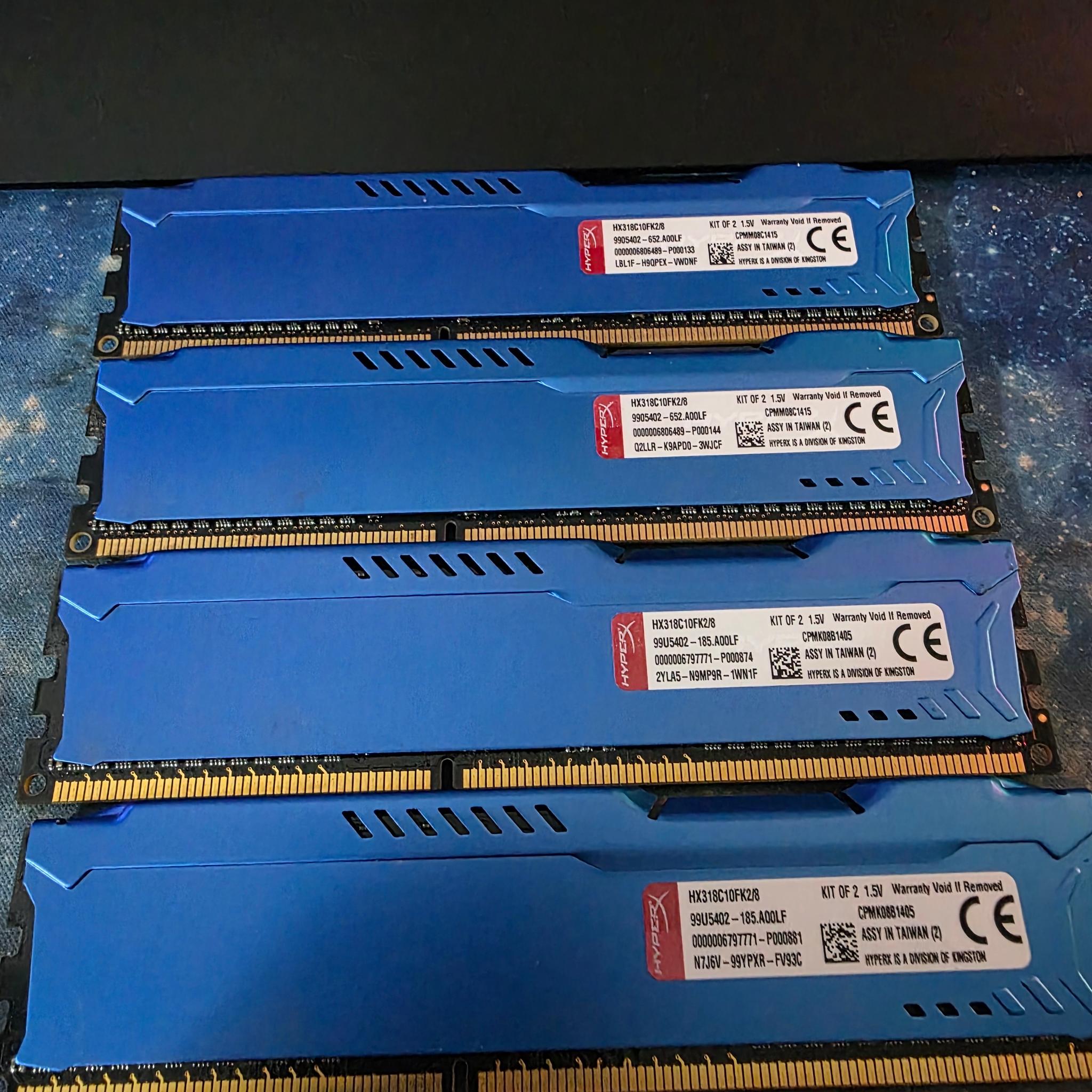 HyperX FURY DDR3-1600 DIMM 16GB (2x8GB) Desktop RAM PC3-12800 240-Pin