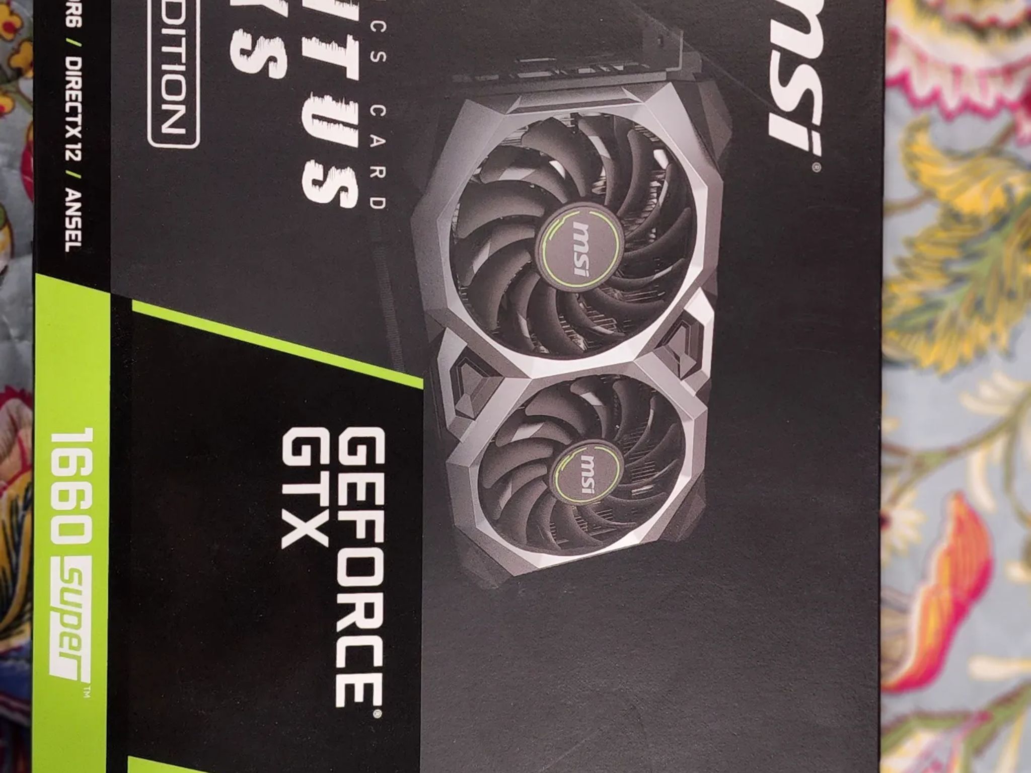 MSI Nvidia GeForce GTX 1660 SUPER VENTUS XS OC Graphics Card, PCI-E x16