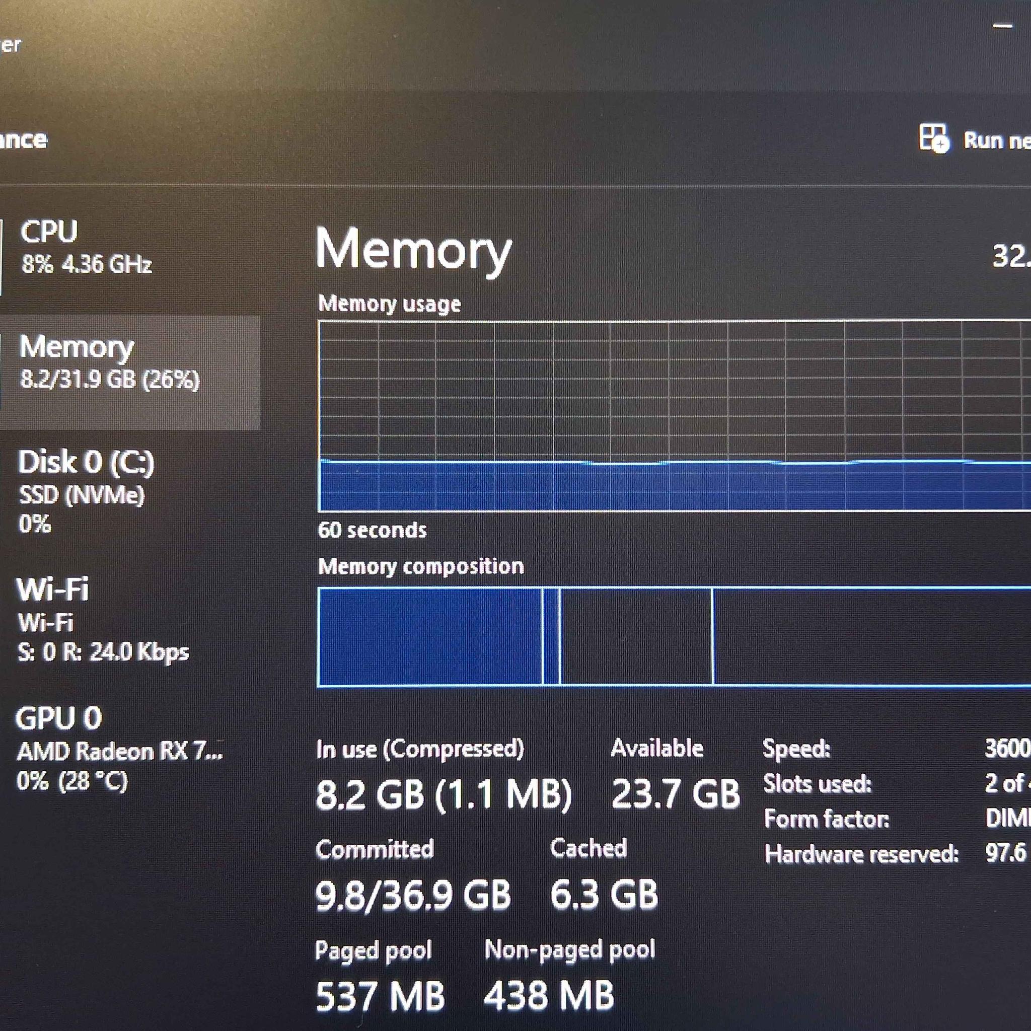 Gaming PC Ryzen 7 5700x 32GB DDR4 / 1TB SSD / SAPPHIRE RX 7800 XT 16GB / WINDOWS 11 / WIFI