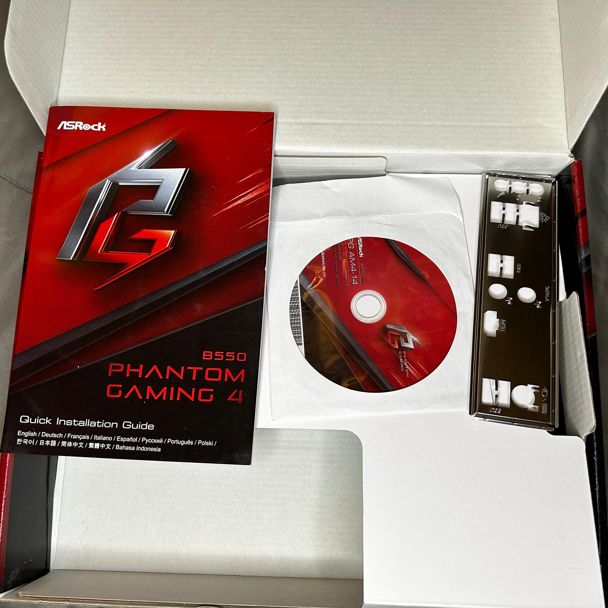ASRock B550 Phantom Gaming 4 Supports AMD AM4 Socket Ryzen