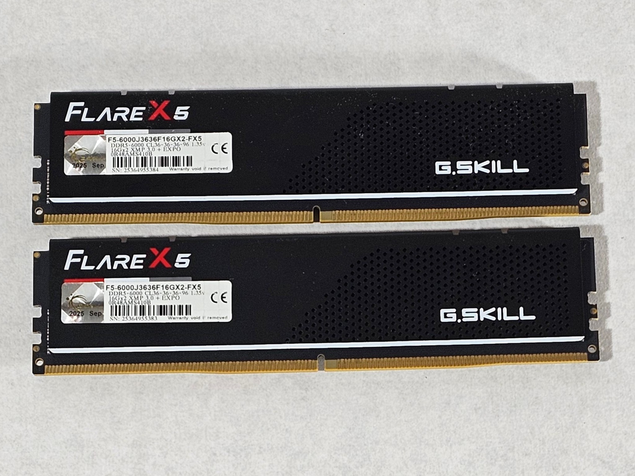 32GB DDR5 (2x16GB) 6000MT/s G.Skill Flare X5