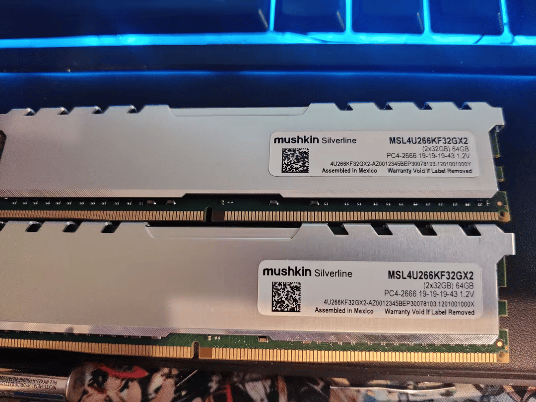 Mushkin Silverline 64GB (2 x 32GB) 288-Pin DDR4 SDRAM DDR4 2666