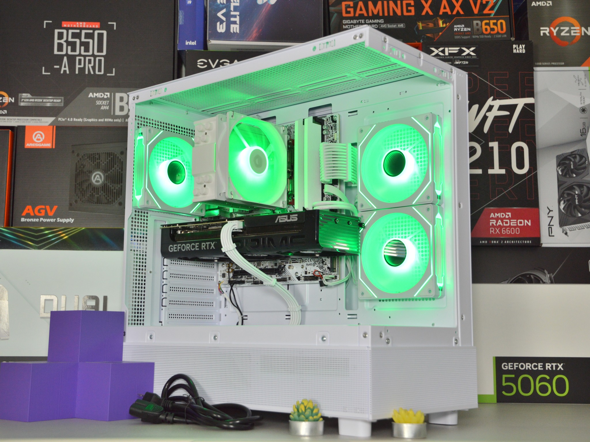⚪⚪ | RTX 5060Ti 8GB| RYZEN 5 8400F | 16 GB DDR5 RAM | 1TB NVME SSD | WhiteOut |