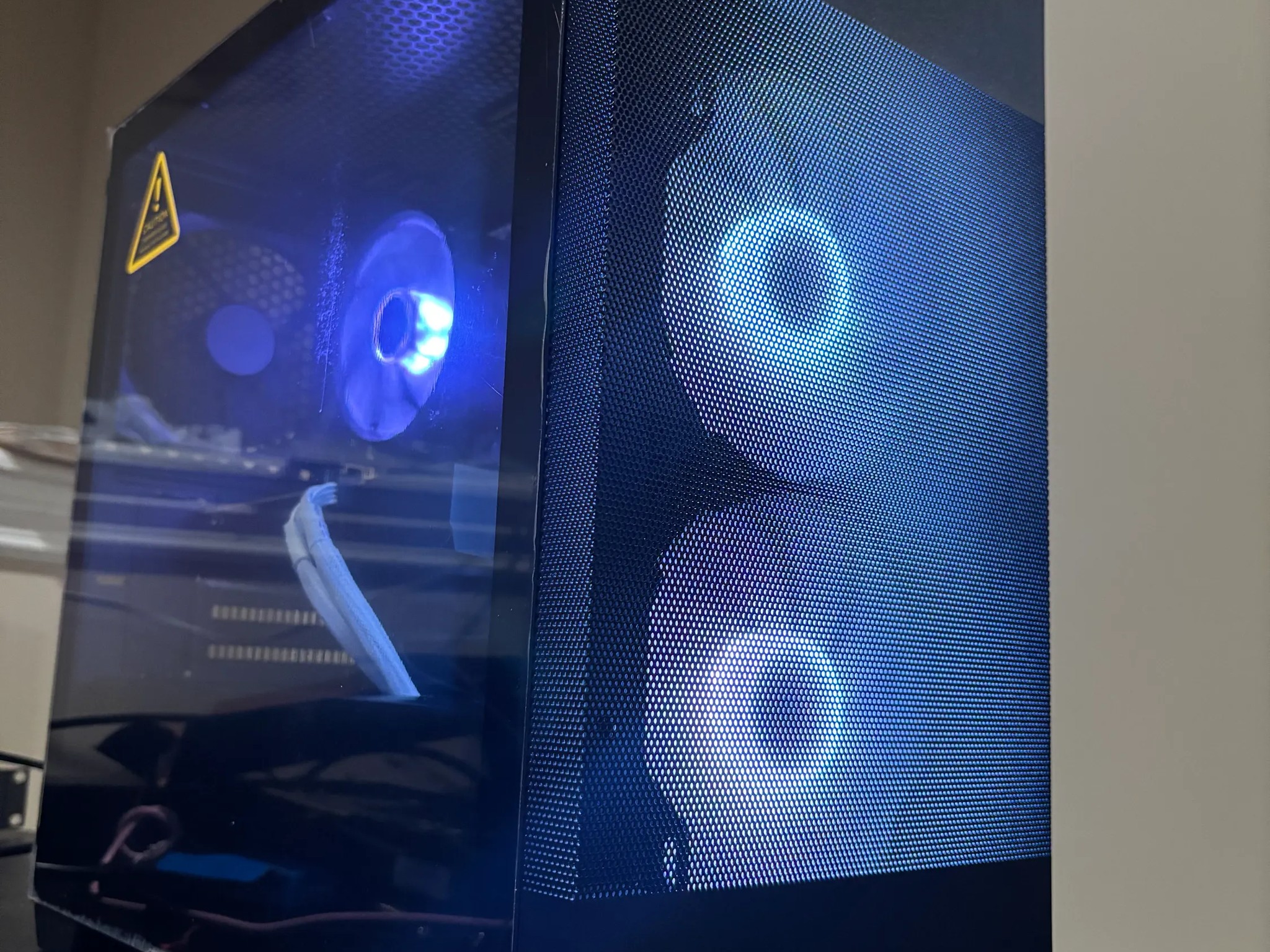 White and Black Gaming PC