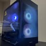 White and Black Gaming PC
