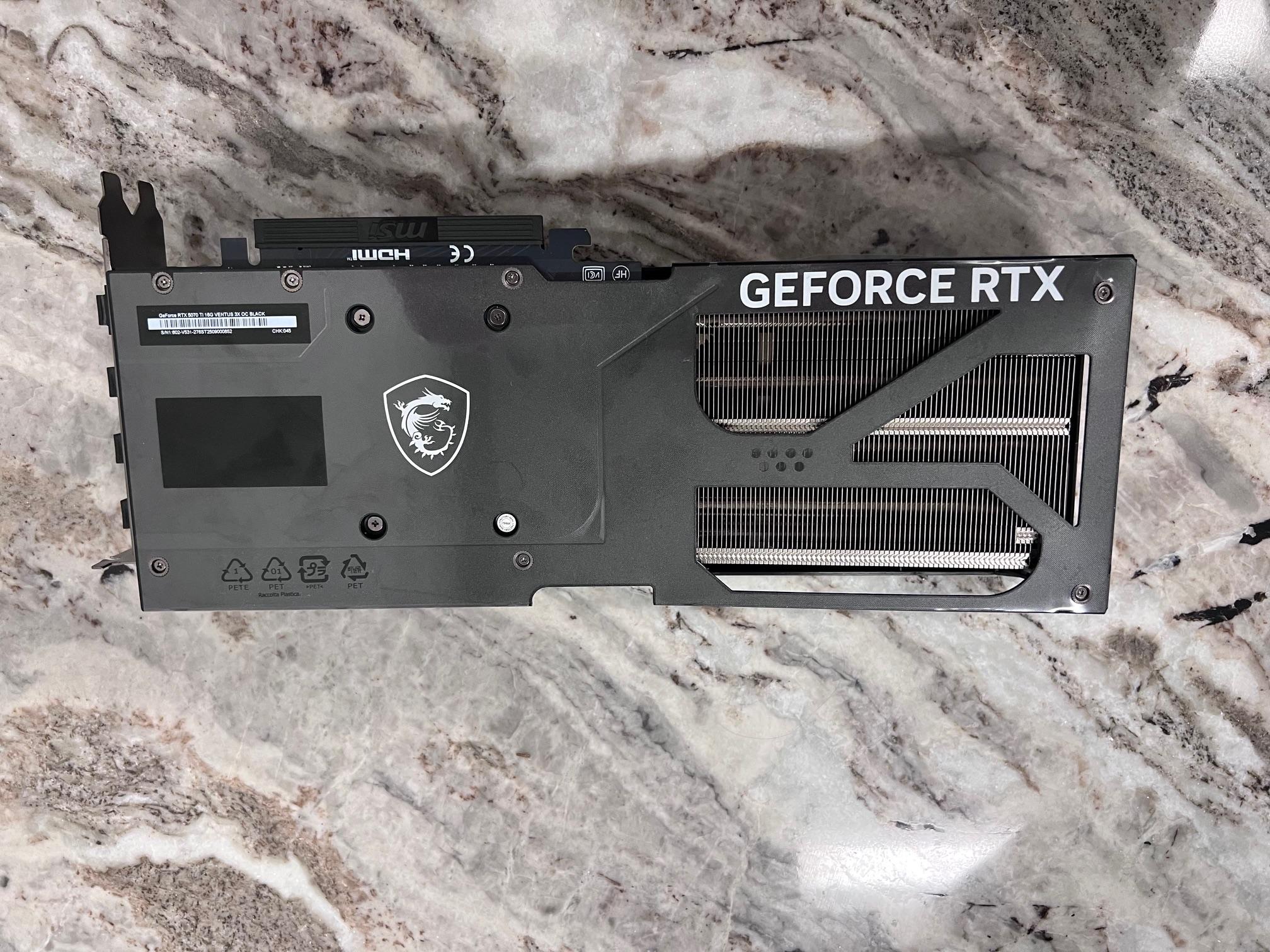 DAMAGED - MSI GeForce RTX 5070 Ti 16G VENTUS 3X OC