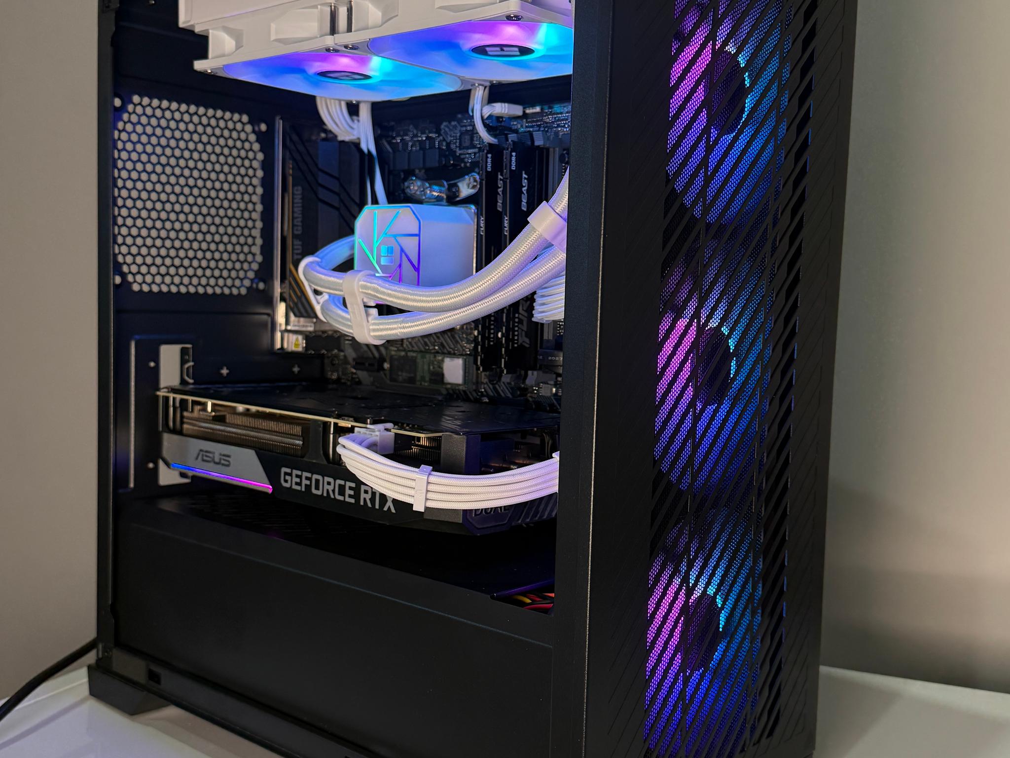 1440p High FPS White🔸RTX 3060ti🔸16gb Memory | 240mm Liquid Cooled AIO