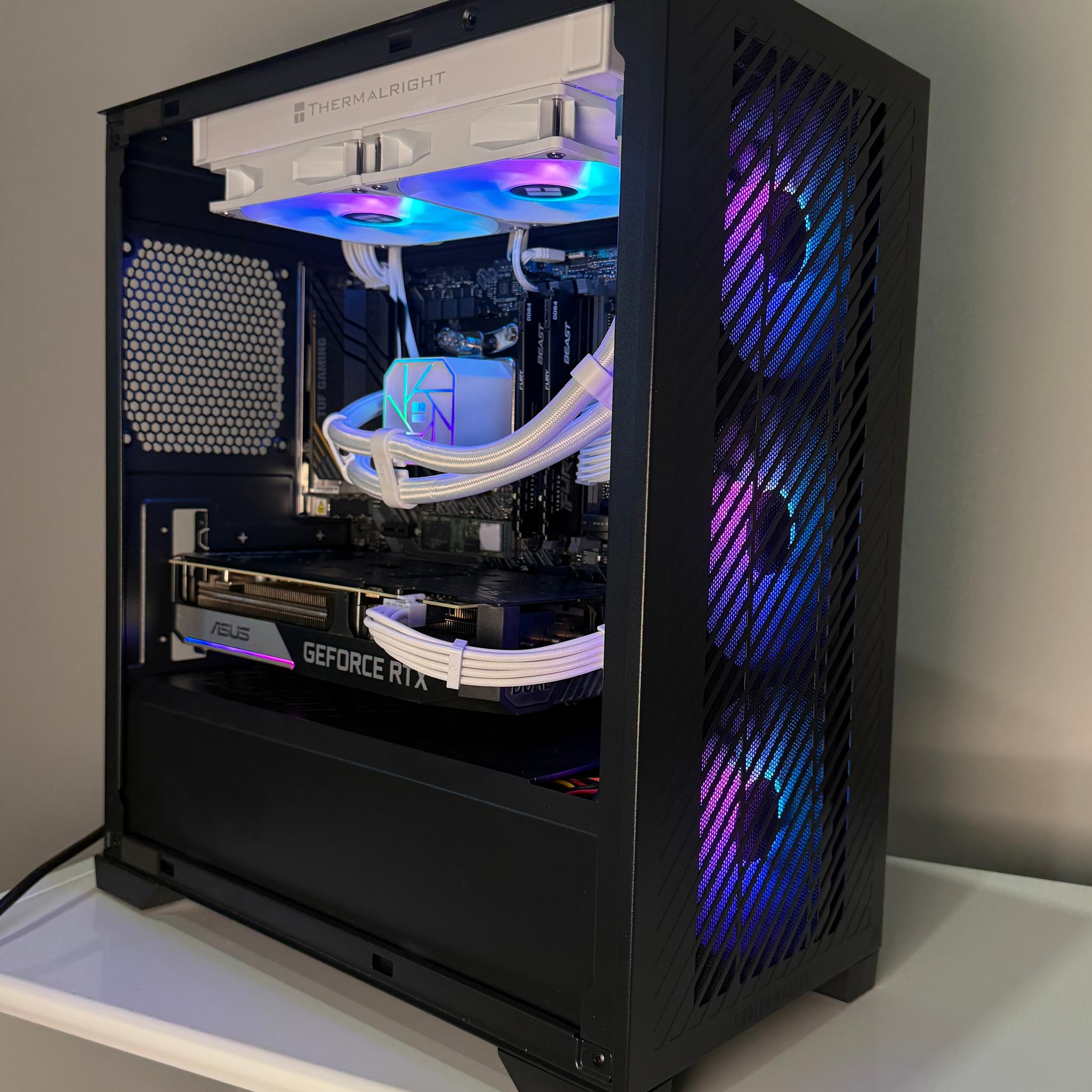 1440p High FPS White🔸RTX 3060ti🔸16gb Memory | 240mm Liquid Cooled AIO