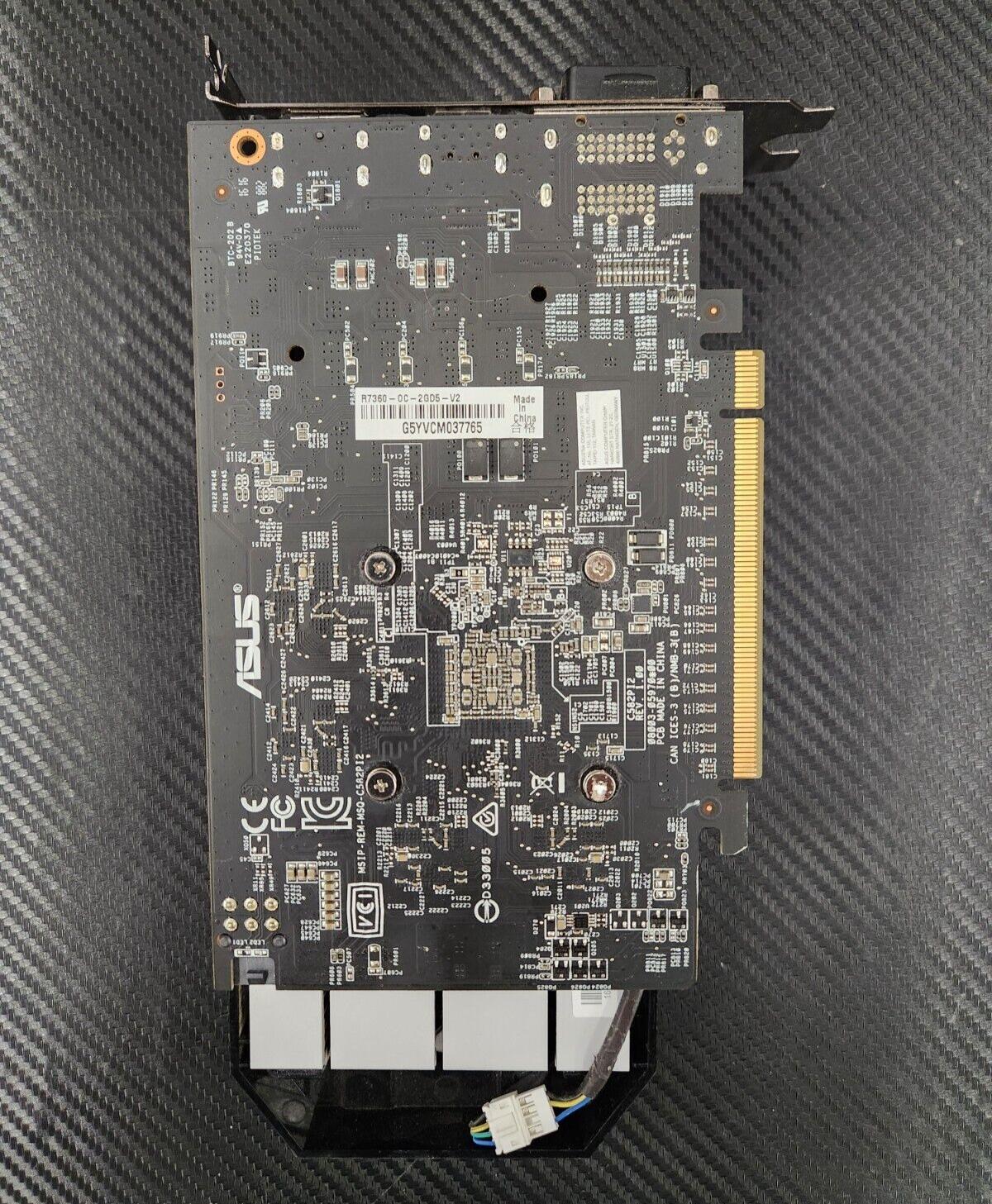 Asus Radeon R7 360 2GB GDDR5 Graphics Card - DisplayPort, HDMI, DVI