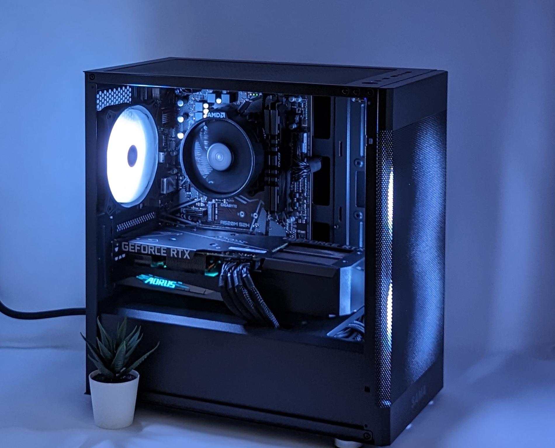 Sleek RTX Whisperer | Nvidia RTX 3060 | Ryzen 5 5500 | 16gb RAM | MSI M461 1TB Gen 4 NVMe SSD