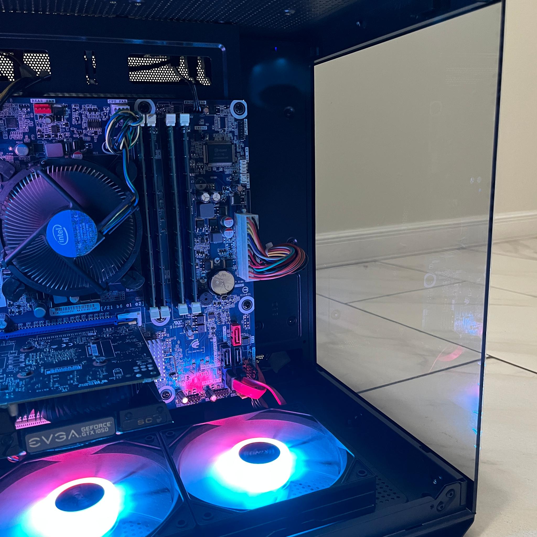 Super Budget Gaming PC - Intel i7-2600, NVIDIA GTX 1050, 12GB RAM, 580GB Storage, w/ Wi-Fi & BT