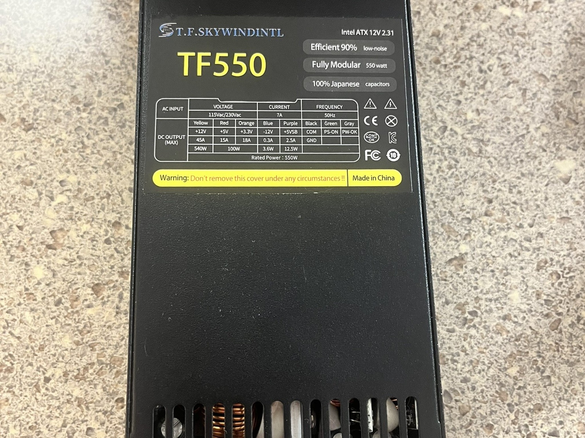 TF Skywindintl TF550 550W Flex ATX Power Supply (Fully Modular, 90-264V)