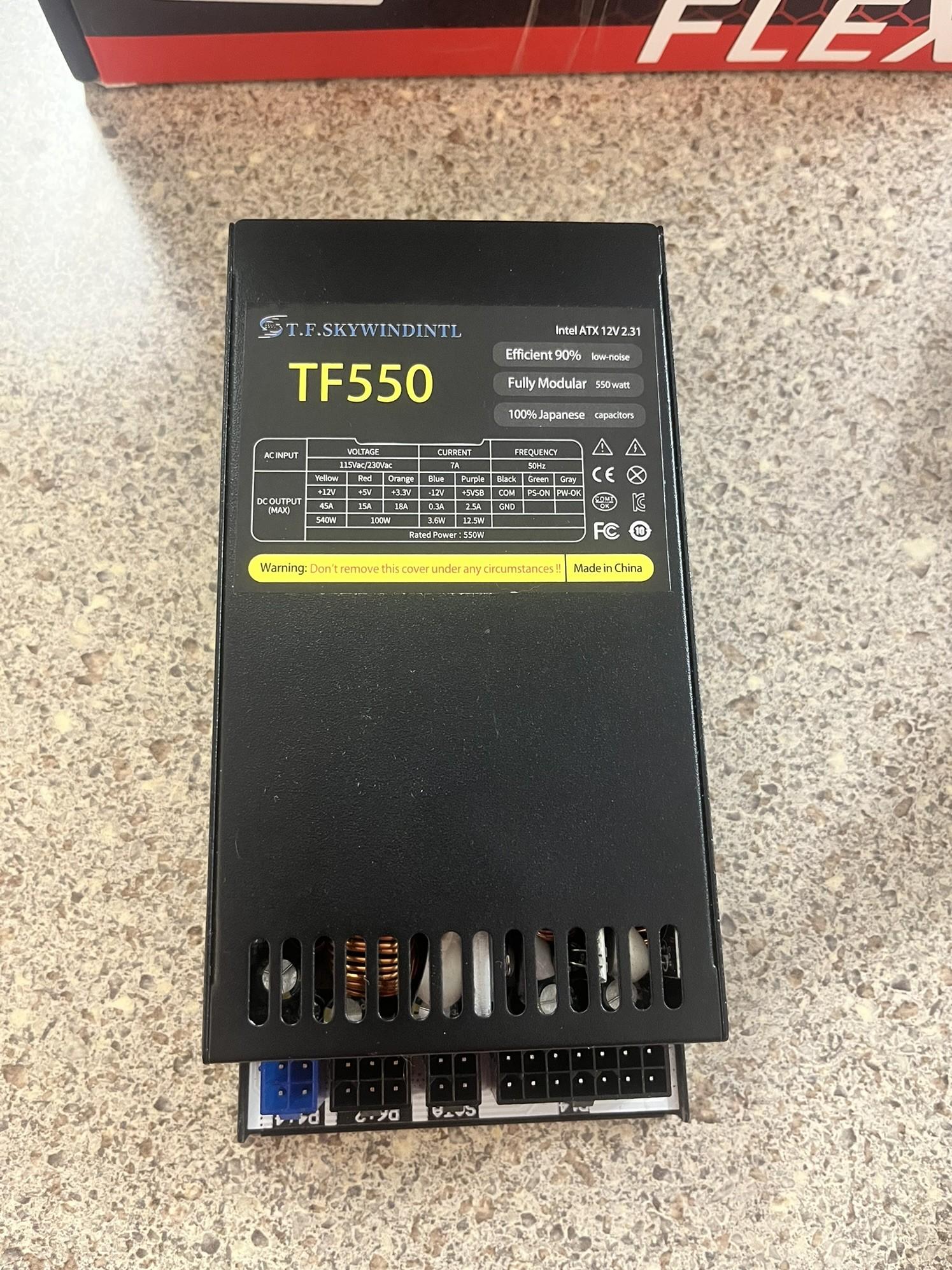 TF Skywindintl TF550 550W Flex ATX Power Supply (Fully Modular, 90-264V)