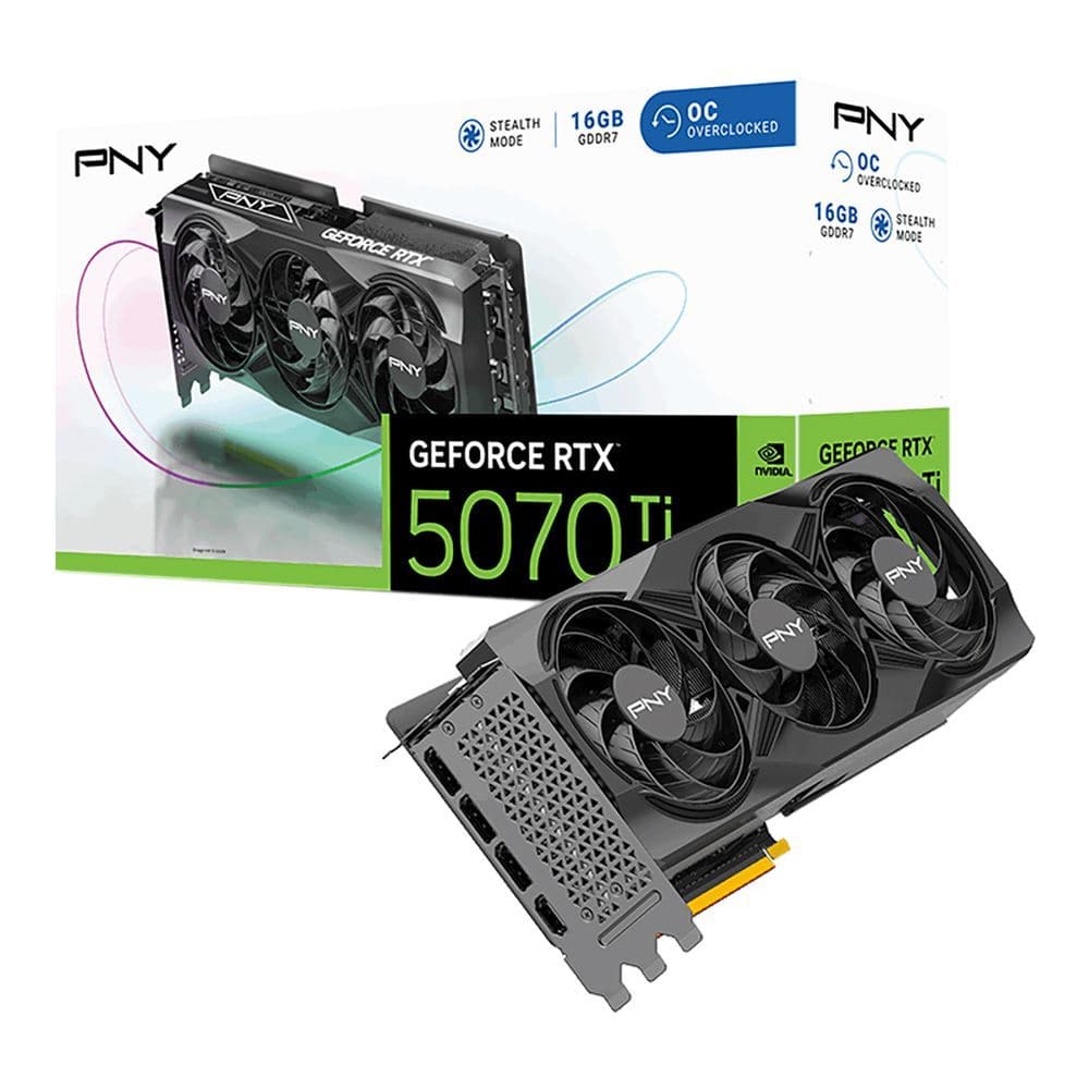 🔥 NEW — PNY NVIDIA GeForce RTX 5070Ti 16G Triple Fan Video Card 🔥