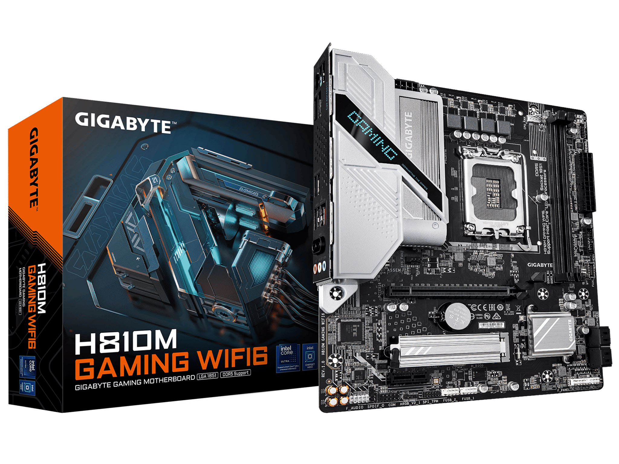 Gigabyte H810M Gaming Wi-Fi 6 LGA 1851 Motherboard