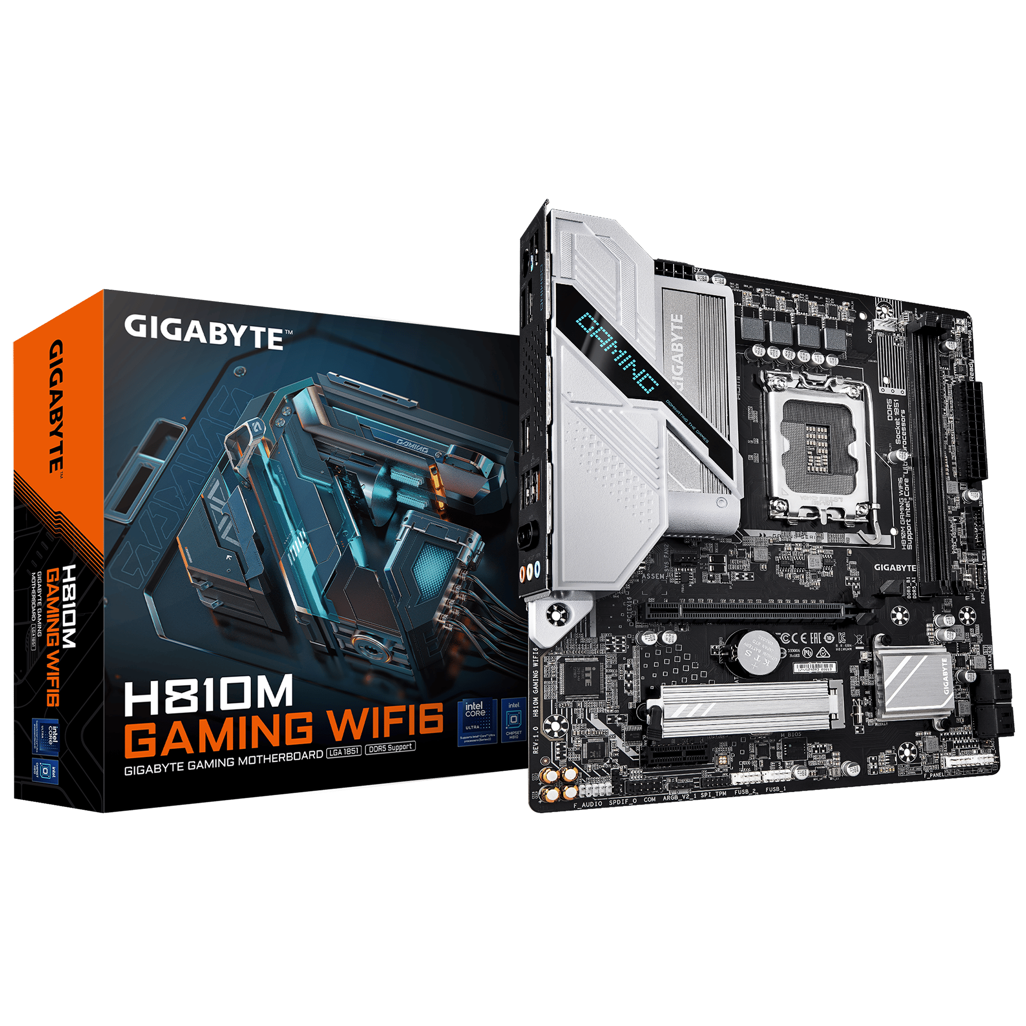 Gigabyte H810M Gaming Wi-Fi 6 LGA 1851 Motherboard