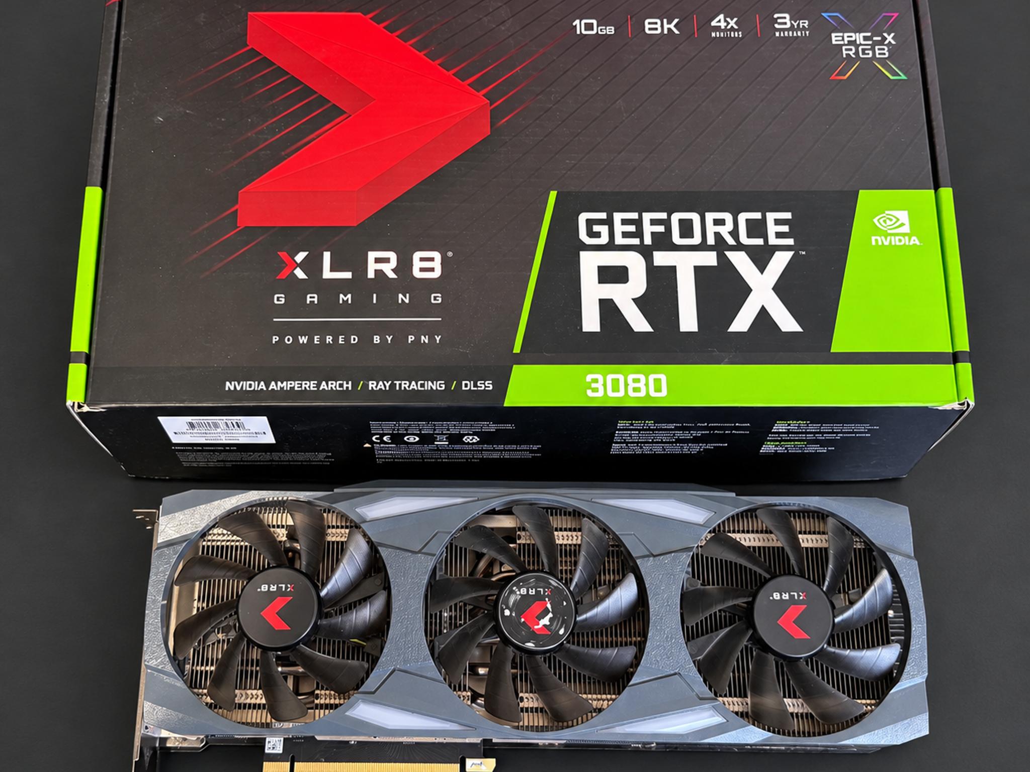 PNY GeForce RTX 3080 10GB XLR8 Gaming UPRISING EPIC-X RGB Triple Fan Edition