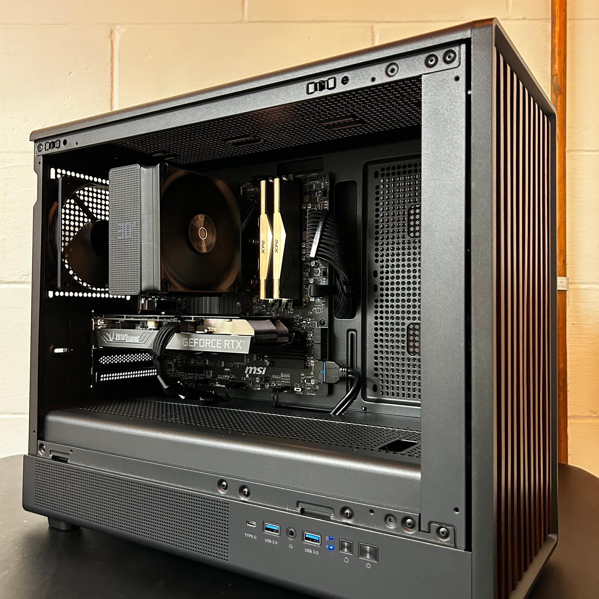 Premium 1080p Walnut Build | Ryzen 5 5600 | RTX 3060 12GB | 16GB RAM