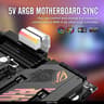 New EZDIY-FAB ATX 24-pin 90 Degree Power Connector Adapter 5V 3 Pin ARGB for Motherboard White