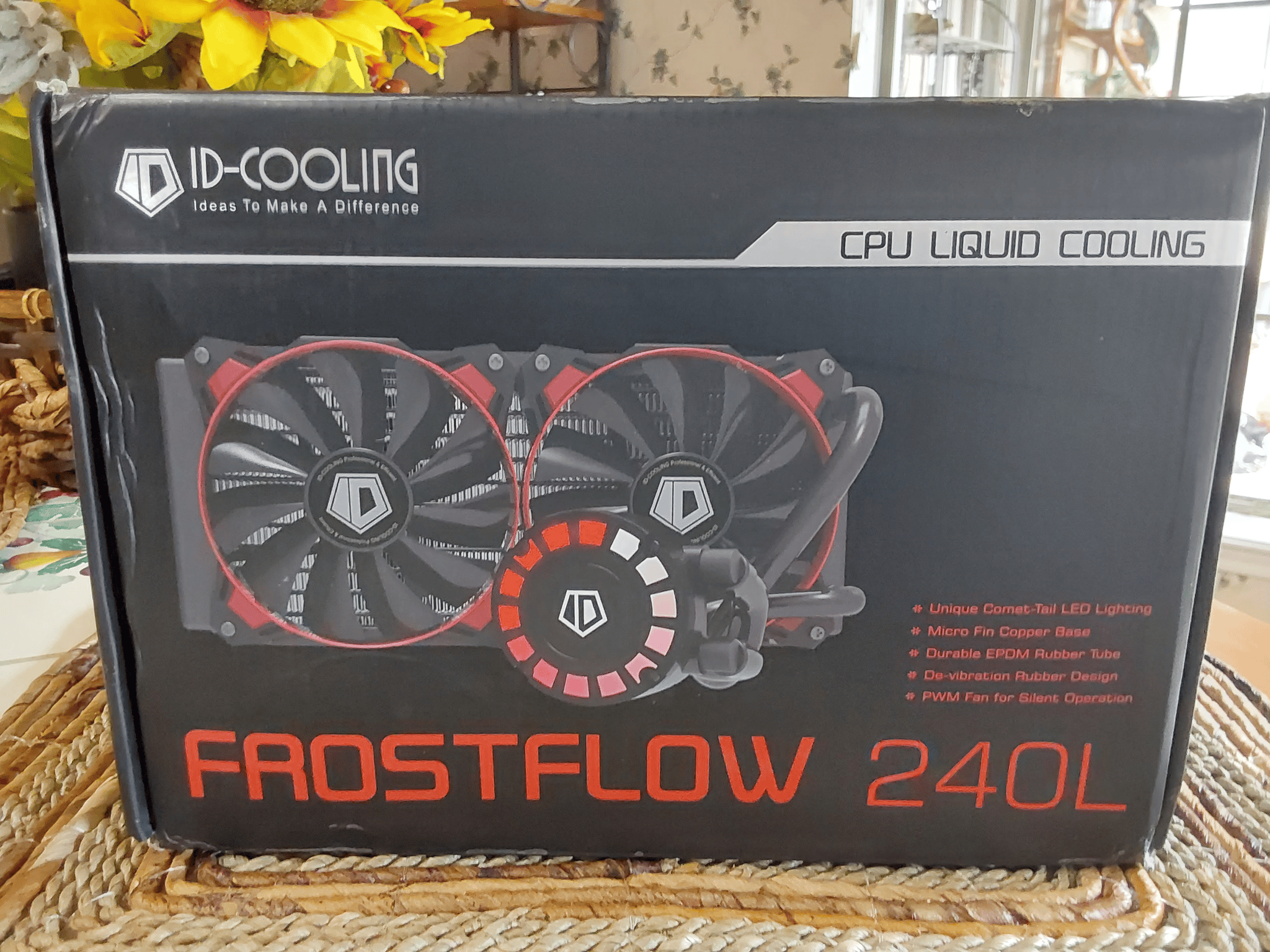 NEW ID-COOLING FROSTFLOW 240L AIO CPU Cooler with Comet-tail LED Lighting
